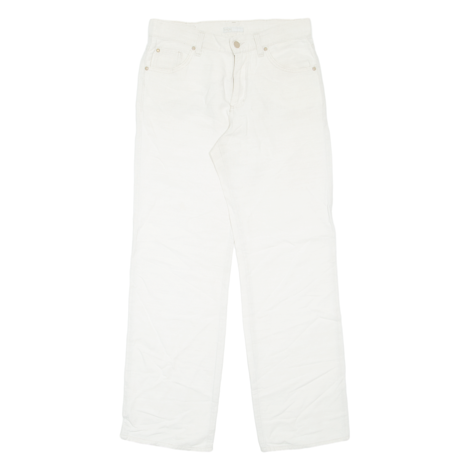 ANGELS Womens Trousers White Regular Straight W30 L30 Refurbished - N/A refurbished available on Cerqular