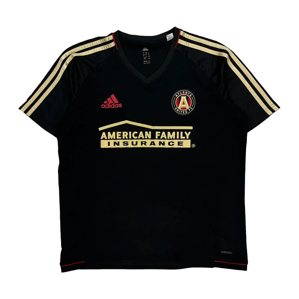 Atlanta United Fc Adidas Football Football Shirt - Large Black Polyester Refurbished - Thrifted (note: this is a term often used to describe second- refurbished available on Cerqular