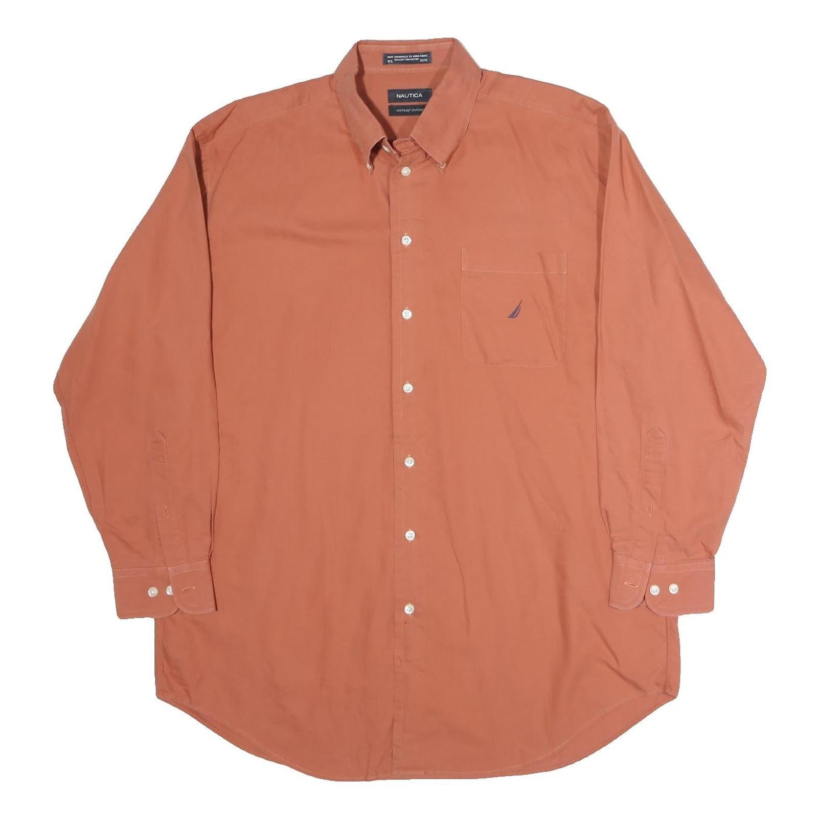 Buy NAUTICA Mens Rust Orange Cotton Button-Down Shirt 2XL Classic Fit Refurbished - $28.59 NAUTICA Mens Rust Orange Cotton Button-Down Shirt 2XL Classic Fit Refurbished - N/A refurbished available on Cerqular