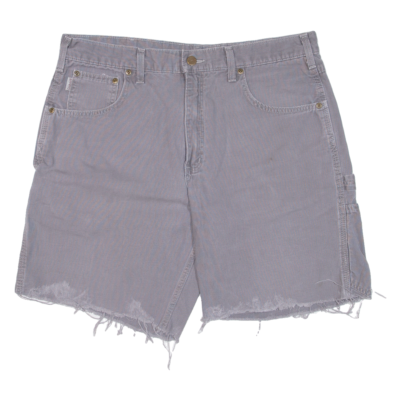 CARHARTT Mens Workwear Shorts Grey Relaxed L W36 Refurbished - N/A refurbished available on Cerqular