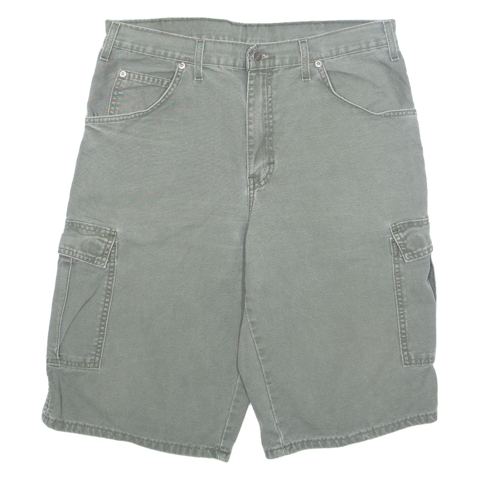 DICKIES Cargo Style Mens Workwear Shorts Grey M W34 Refurbished - N/A refurbished available on Cerqular