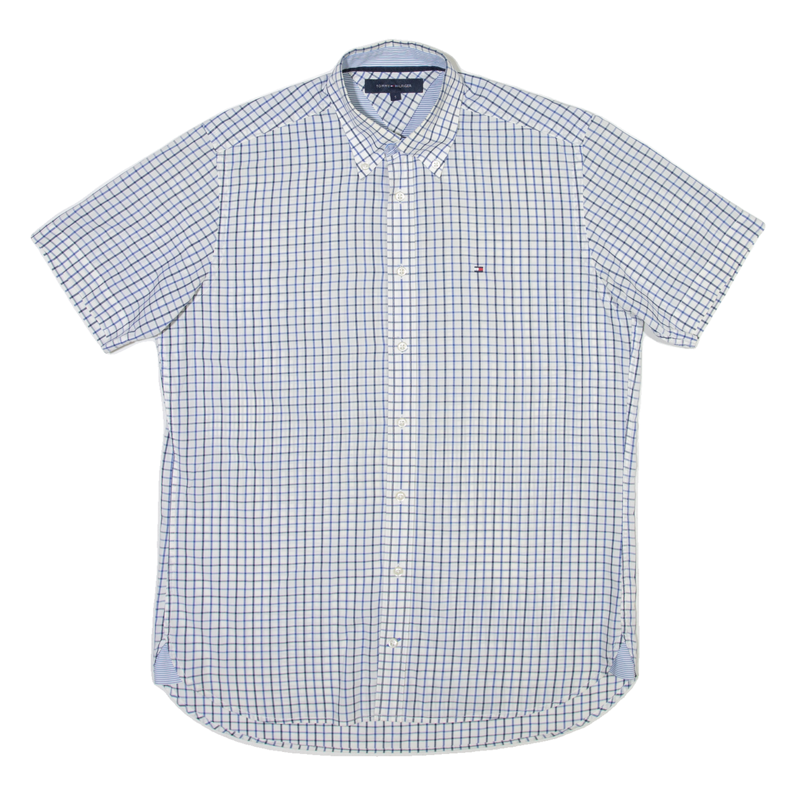 TOMMY HILFIGER Mens Shirt White Check S Refurbished - N/A refurbished available on Cerqular