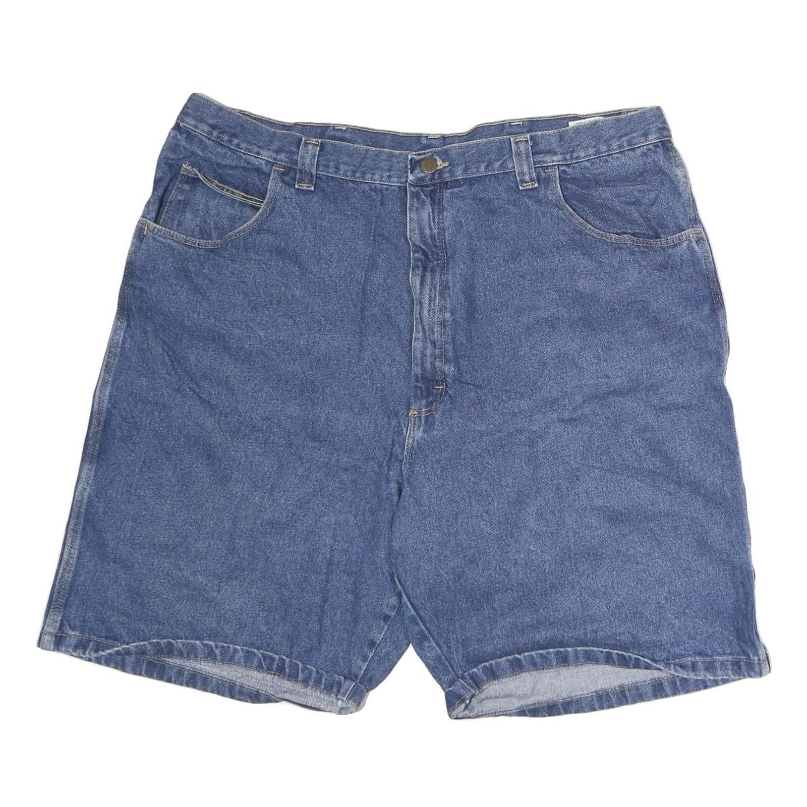 WRANGLER Mens Denim Blue Casual Shorts XL W41 Cotton Pockets Refurbished - N/A refurbished available on Cerqular