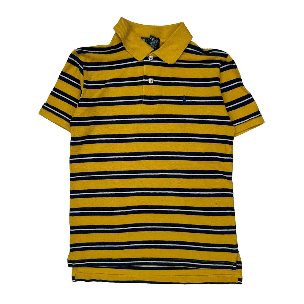 Polo By Ralph Lauren Polo Shirt - Medium Navy Cotton Refurbished - Thrifted (note: this is a term often used to describe second- refurbished available on Cerqular