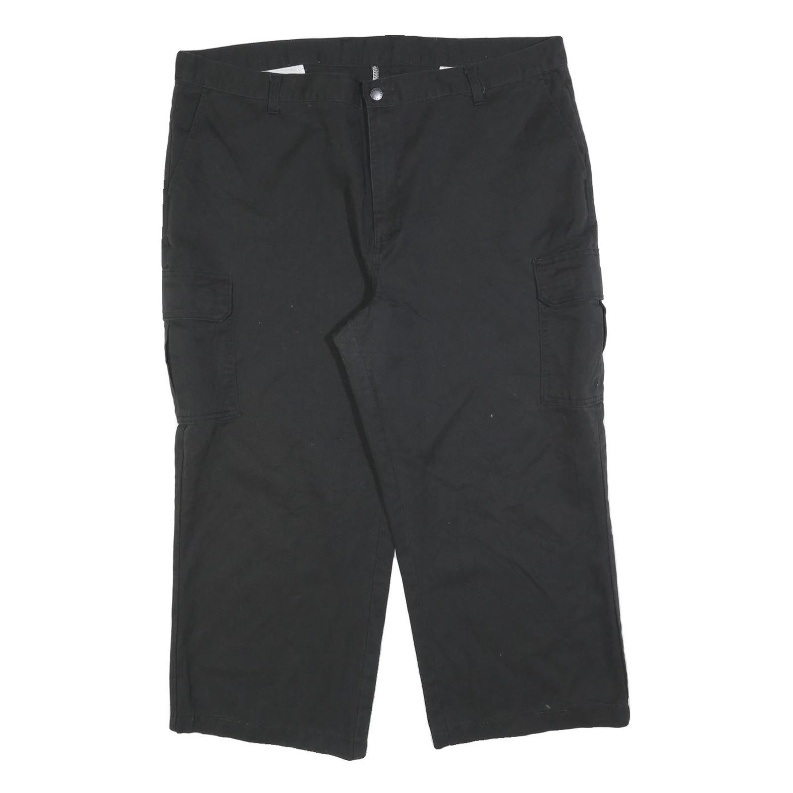 DICKIES Mens Cotton Blend Black Regular Fit Straight Leg Trousers W40 L24 Refurbished - N/A refurbished available on Cerqular
