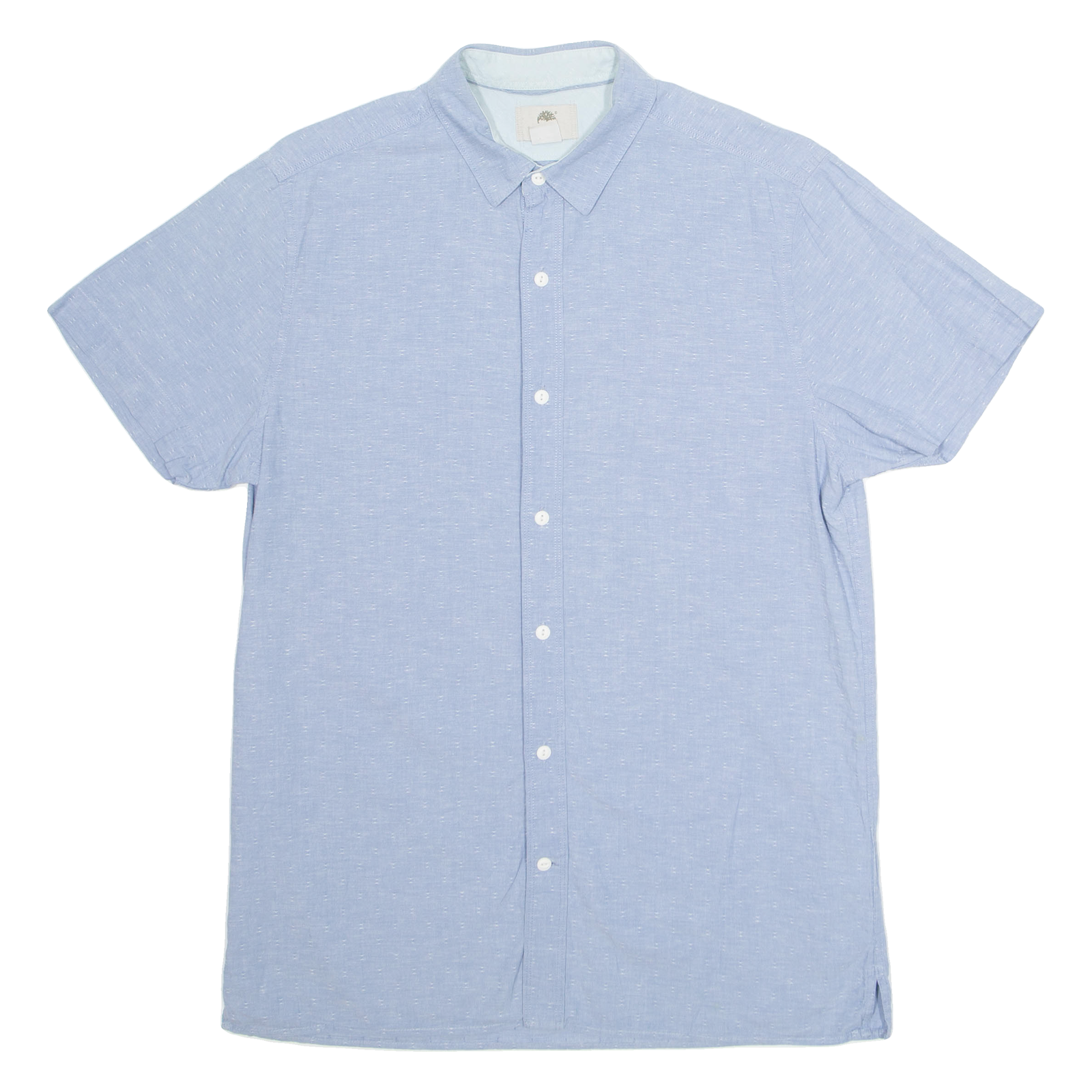 TIMBERLAND Slim Fit Mens Shirt Blue Crazy Pattern M Refurbished - N/A refurbished available on Cerqular
