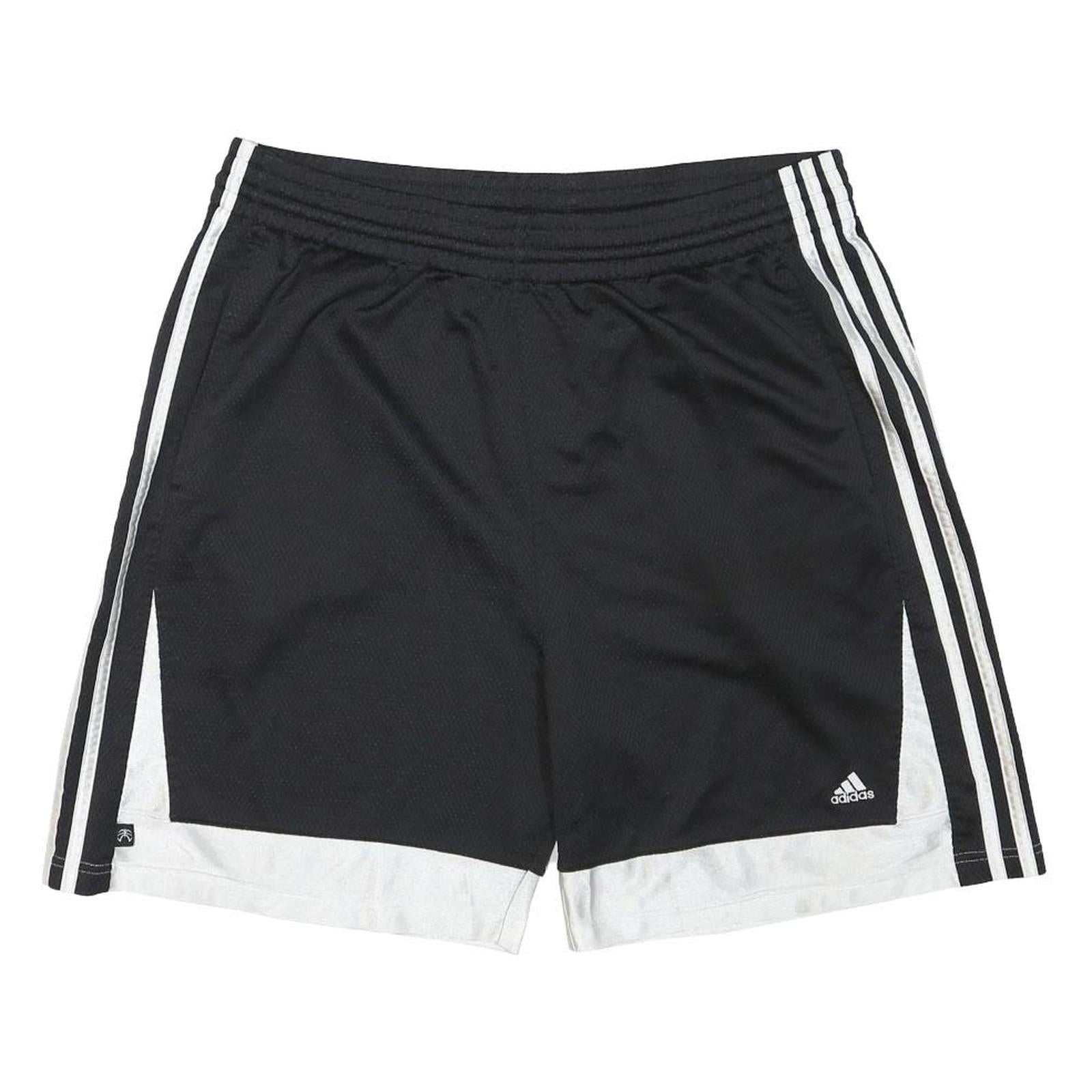 ADIDAS Mens Black & White Casual Shorts XL W35 Logo Three Stripe Refurbished - N/A refurbished available on Cerqular