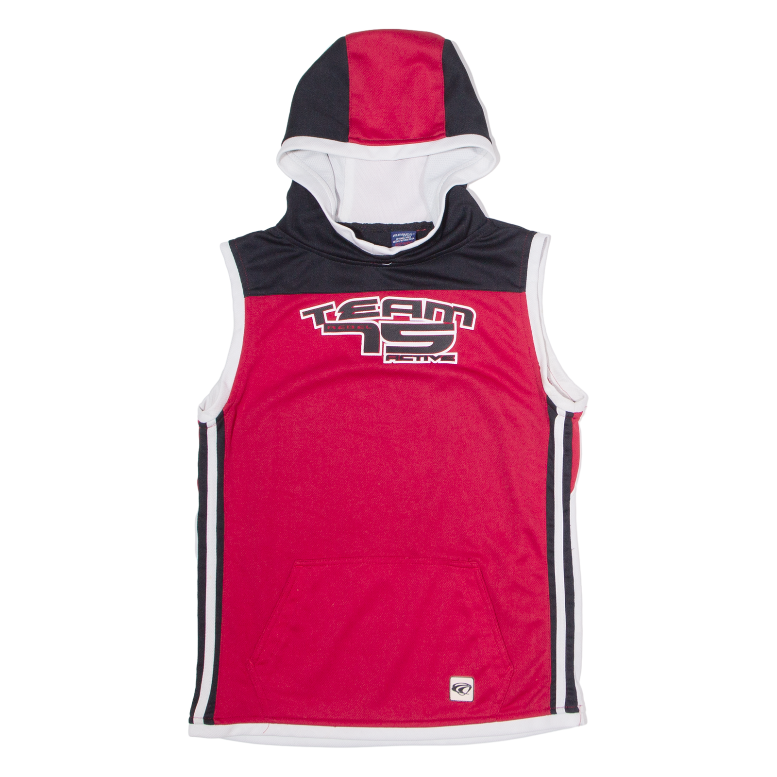 REBEL Team 75 Hooded Mens Jersey Red Sleeveless USA M Refurbished - N/A refurbished available on Cerqular