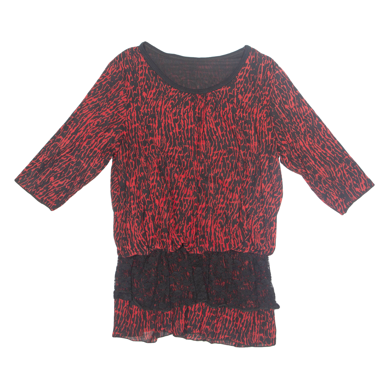 Buy Womens Printed Blouse Red 3/4 Sleeve Crazy Pattern L Refurbished - $16.89 Womens Printed Blouse Red 3/4 Sleeve Crazy Pattern L Refurbished - N/A refurbished available on Cerqular