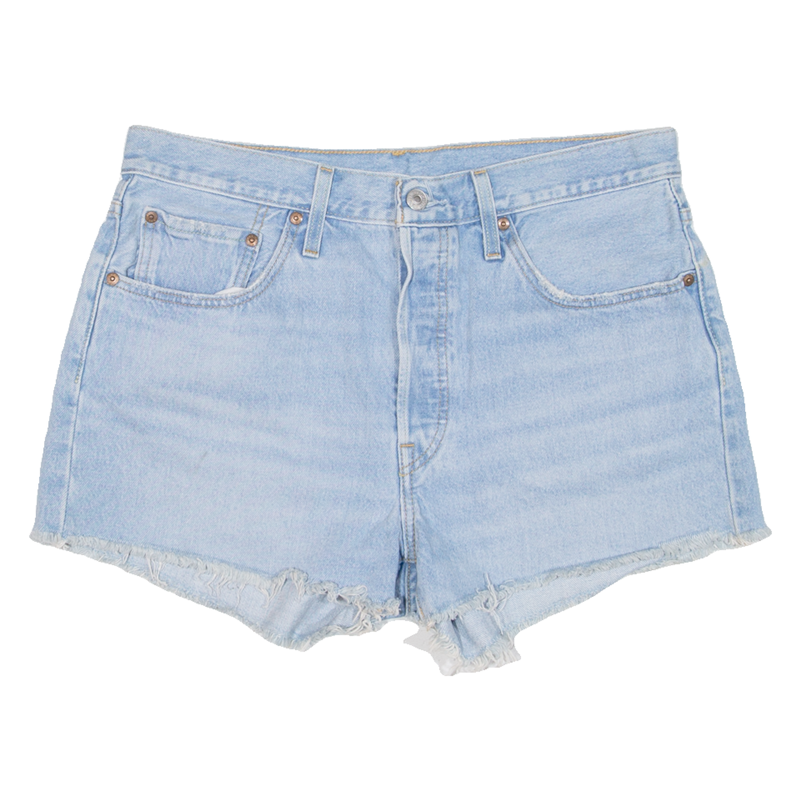 LEVI'S Womens Denim Shorts Blue M W31 Refurbished - N/A refurbished available on Cerqular