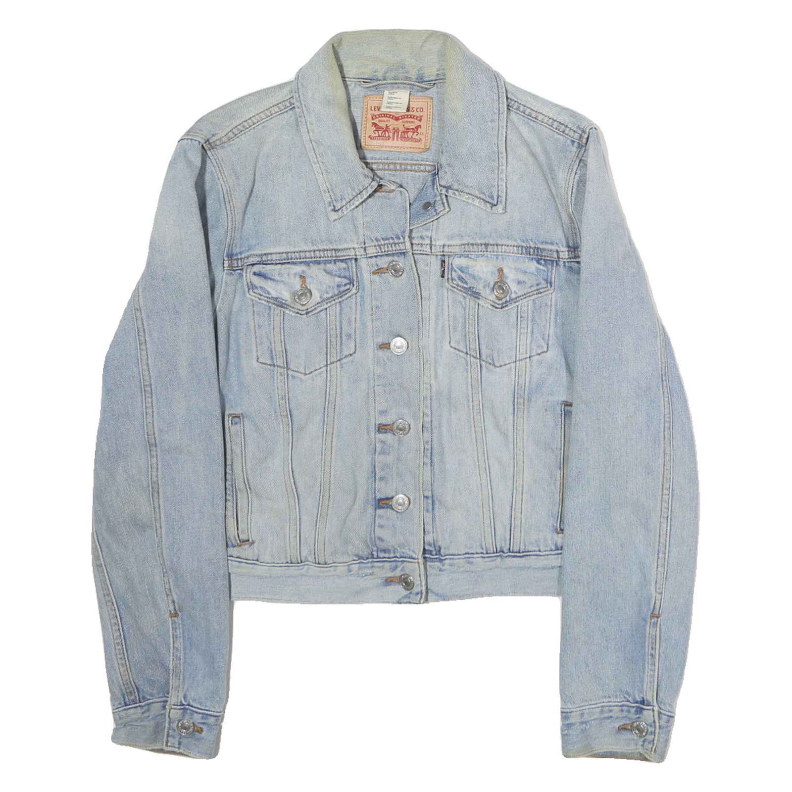 Buy LEVI'S Womens Blue Denim Button Jacket L Cotton Classic Vintage Style Casual Refurbished - $57.19 LEVI'S Womens Blue Denim Button Jacket L Cotton Classic Vintage Style Casual Refurbished - N/A refurbished available on Cerqular