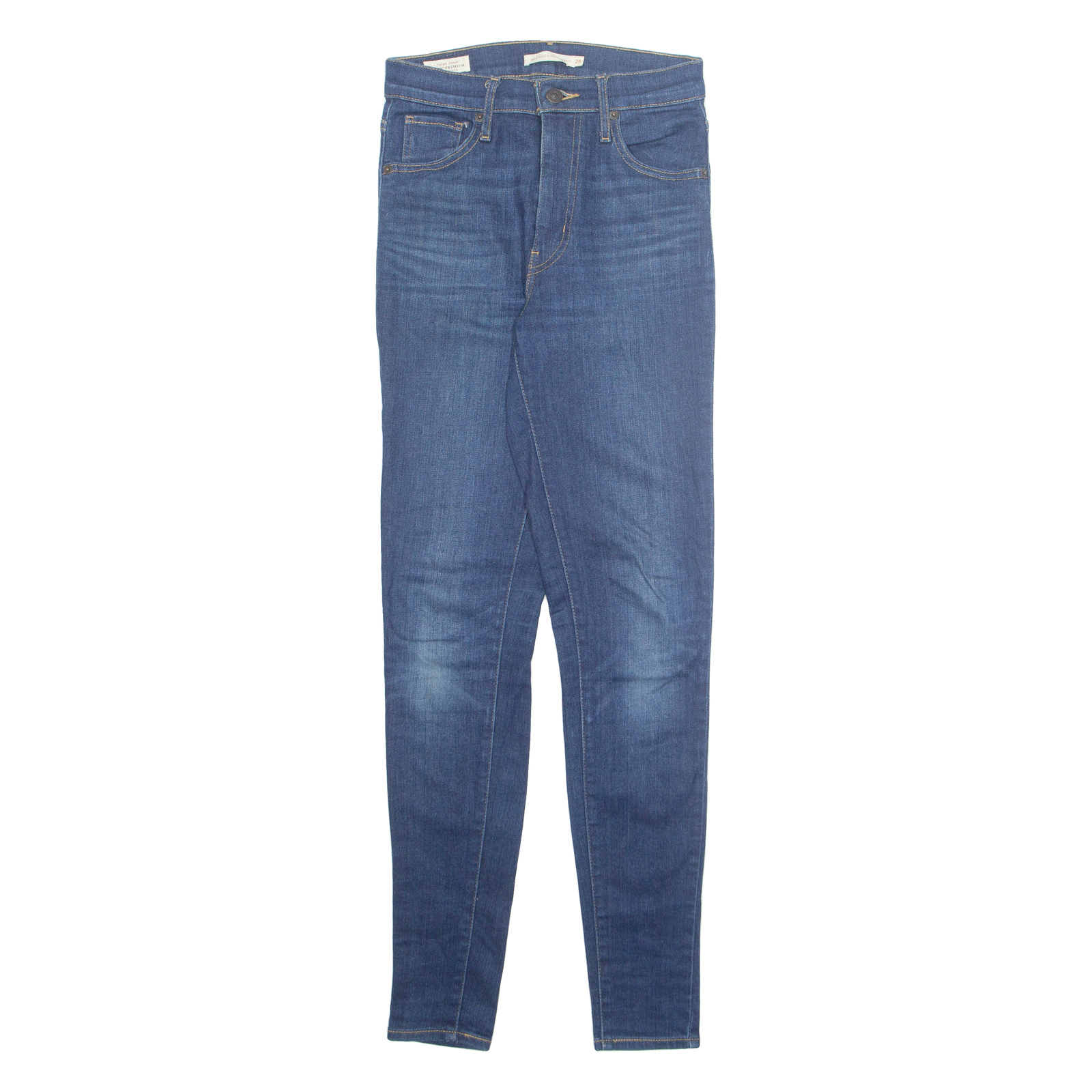 LEVI'S Big E Womens Jeans Blue Slim Skinny Stone Wash W26 L30 Refurbished - N/A refurbished available on Cerqular