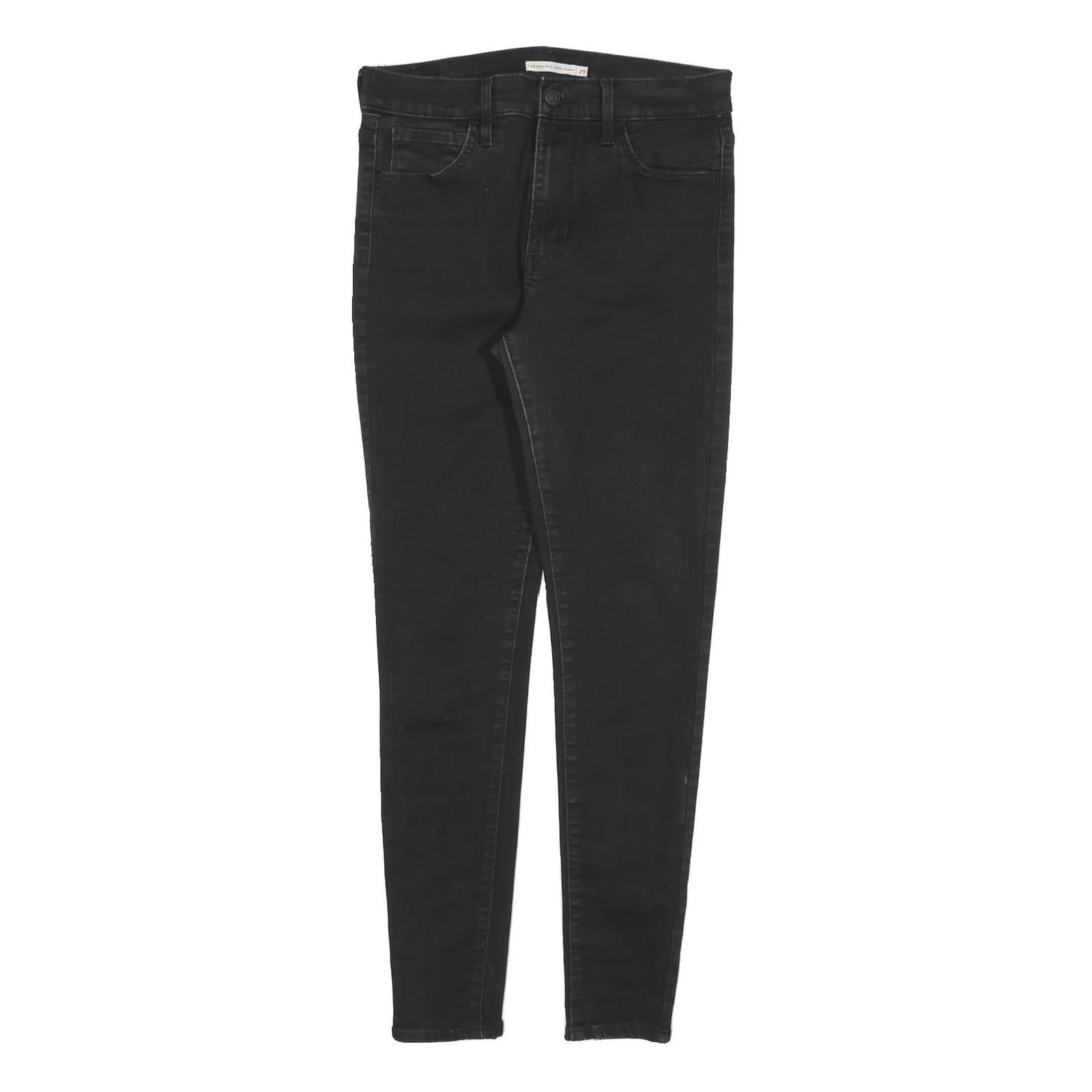 LEVI'S 720 Womens Jeans Black Slim Skinny Denim W29 L30 Stretch Zip Fly Refurbished - N/A refurbished available on Cerqular