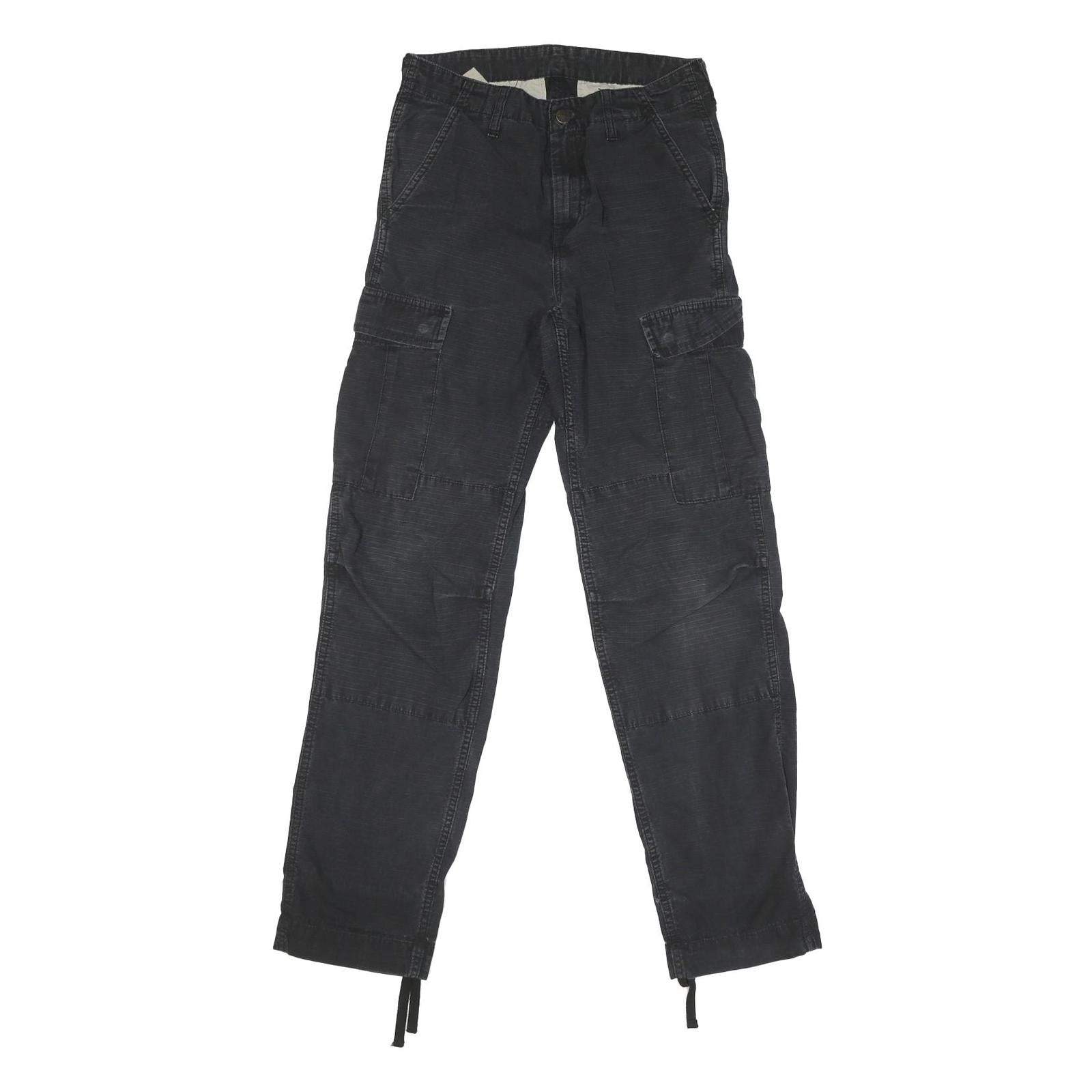 CARHARTT Mens Cotton Blend Black Regular Cargo Trousers W27 L30 Workwear Utility Refurbished - N/A refurbished available on Cerqular