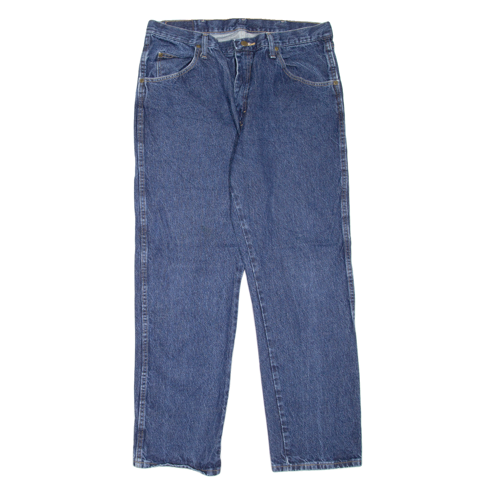 WRANGLER Mens Jeans Blue Regular Straight W36 L30 Refurbished - N/A refurbished available on Cerqular