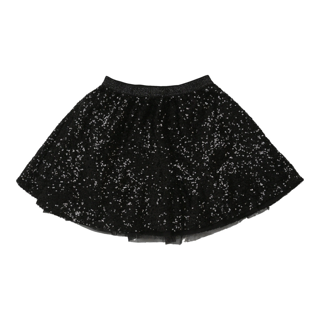 Age 5-6 Place Skirt - Small Black Cotton Refurbished - Thrifted (note: this is a term often used to describe second- refurbished available on Cerqular