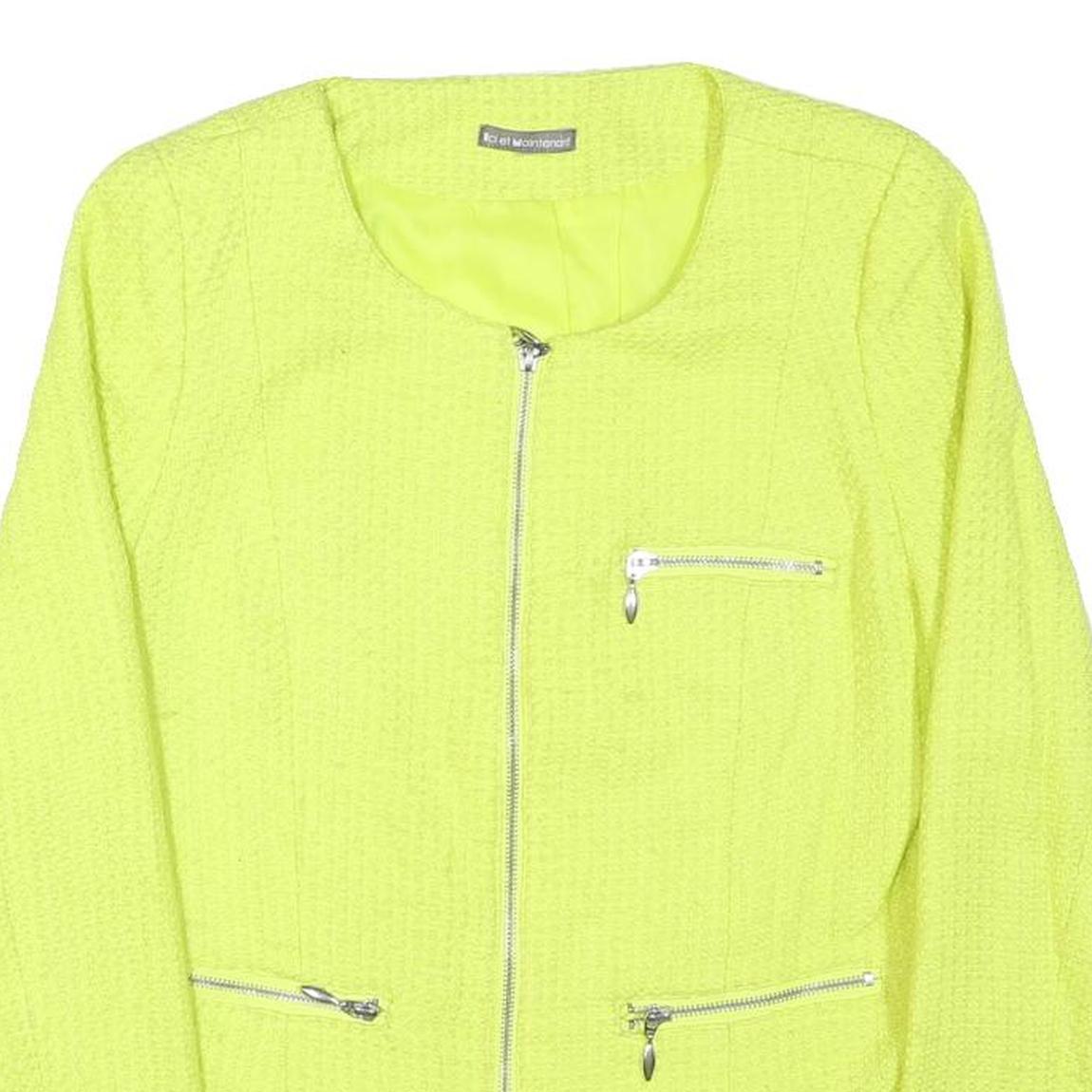 Buy ICI ET MAINTENANT Womens Yellow Polyester Blend Zip Jacket M Woven Plain Refurbished - $37.69 ICI ET MAINTENANT Womens Yellow Polyester Blend Zip Jacket M Woven Plain Refurbished - N/A refurbished available on Cerqular