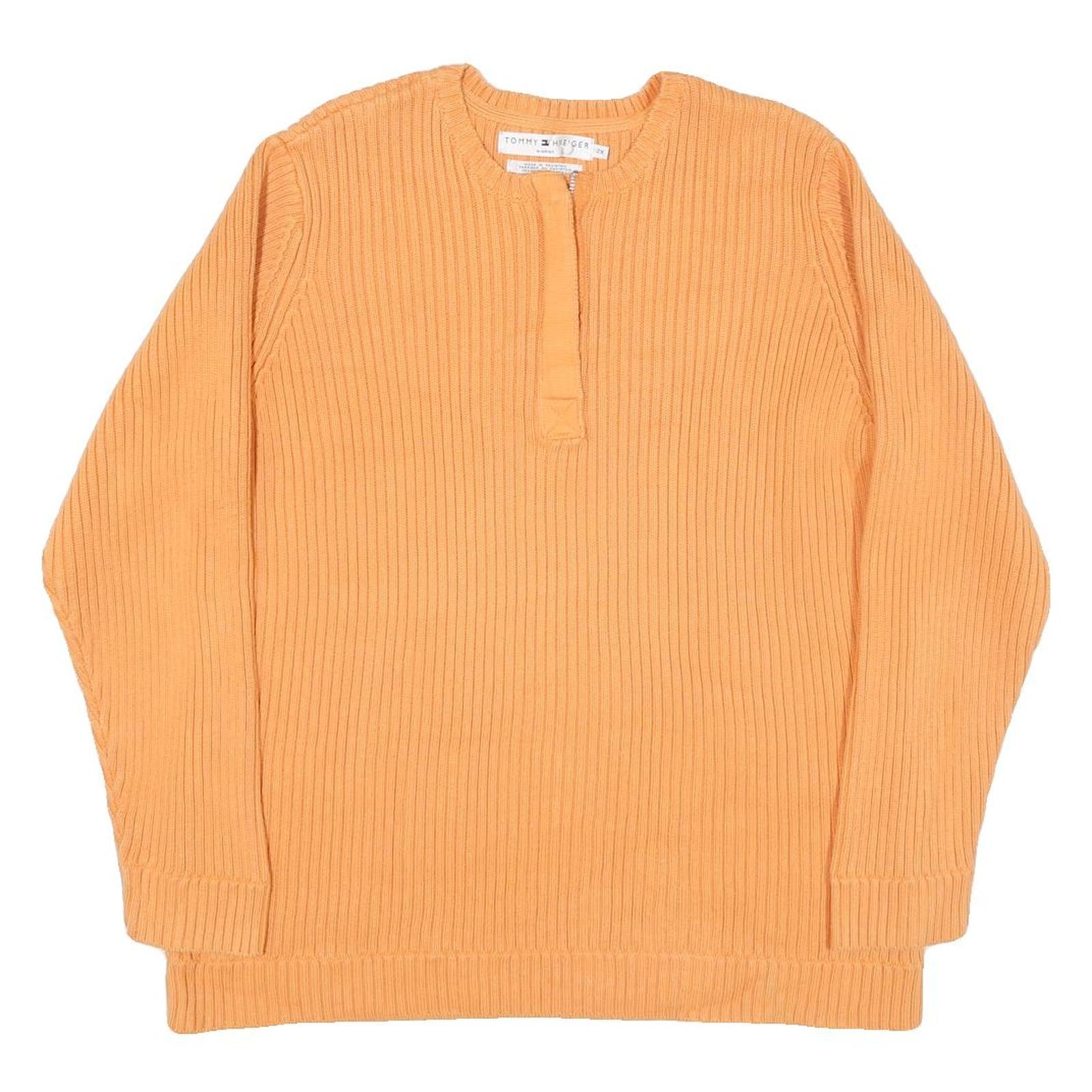 Buy TOMMY HILFIGER Womens Orange Plain Pullover Basic Knit Jumper XL Cotton Blend Refurbished - $40.29 TOMMY HILFIGER Womens Orange Plain Pullover Basic Knit Jumper XL Cotton Blend Refurbished - N/A refurbished available on Cerqular