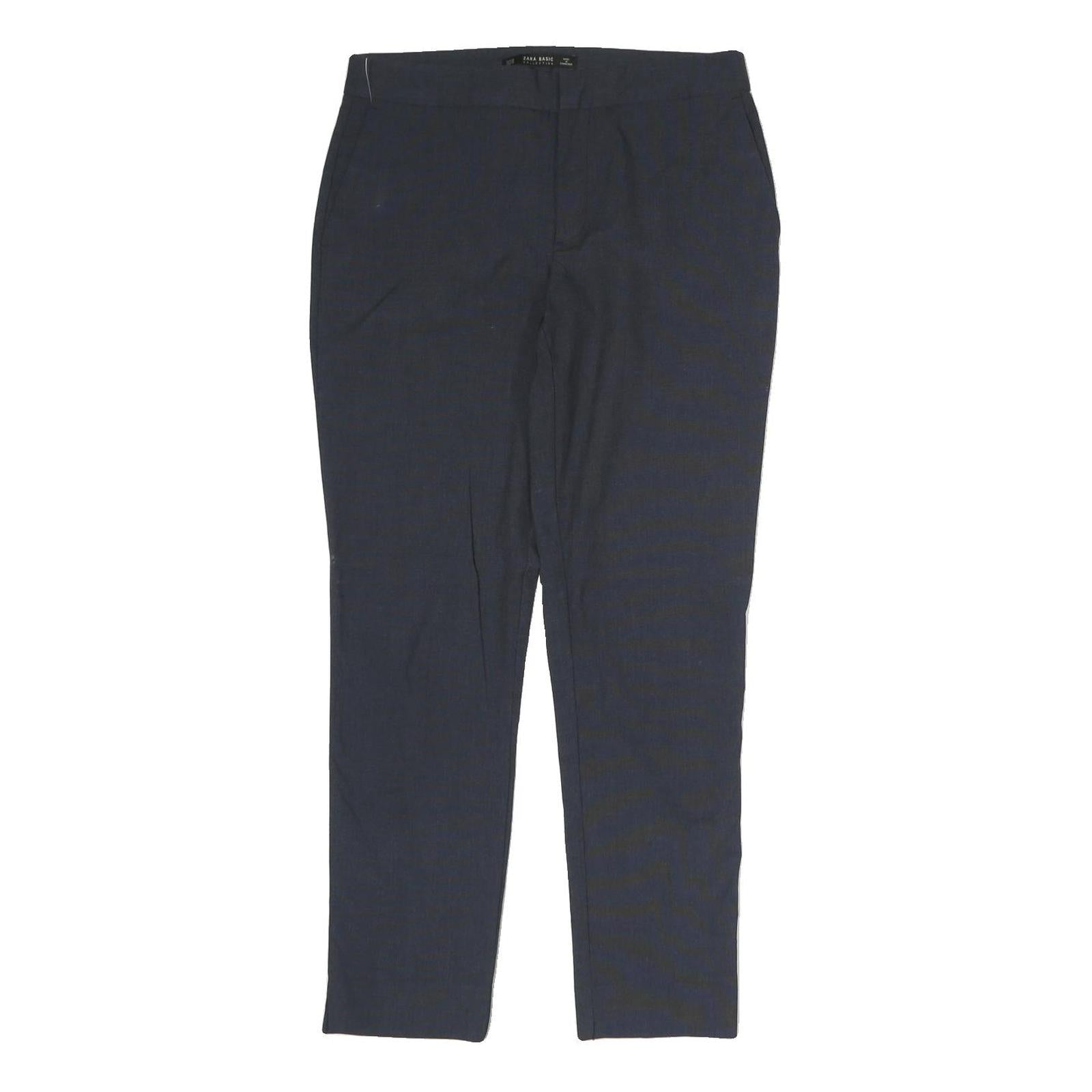 Buy ZARA Womens Cotton Blend Navy Regular Tapered Trousers W32 L27 Work Casual Refurbished - $20.79 ZARA Womens Cotton Blend Navy Regular Tapered Trousers W32 L27 Work Casual Refurbished - N/A refurbished available on Cerqular
