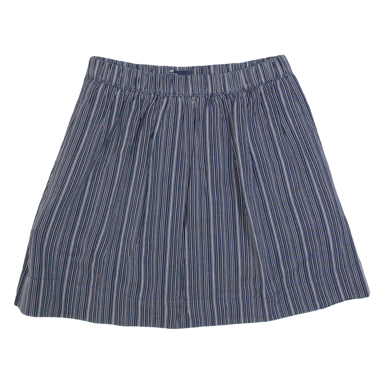 GAP Womens Pleated Skirt Blue Short Striped XS Refurbished - N/A refurbished available on Cerqular