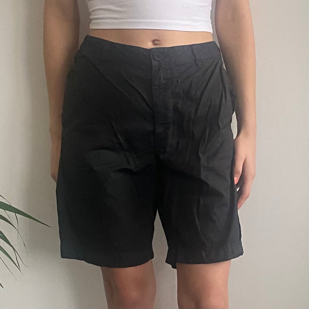 Kenzo Shorts - 28W UK 8 Black Cotton Refurbished - Thrifted (note: this is a term often used to describe second- refurbished available on Cerqular
