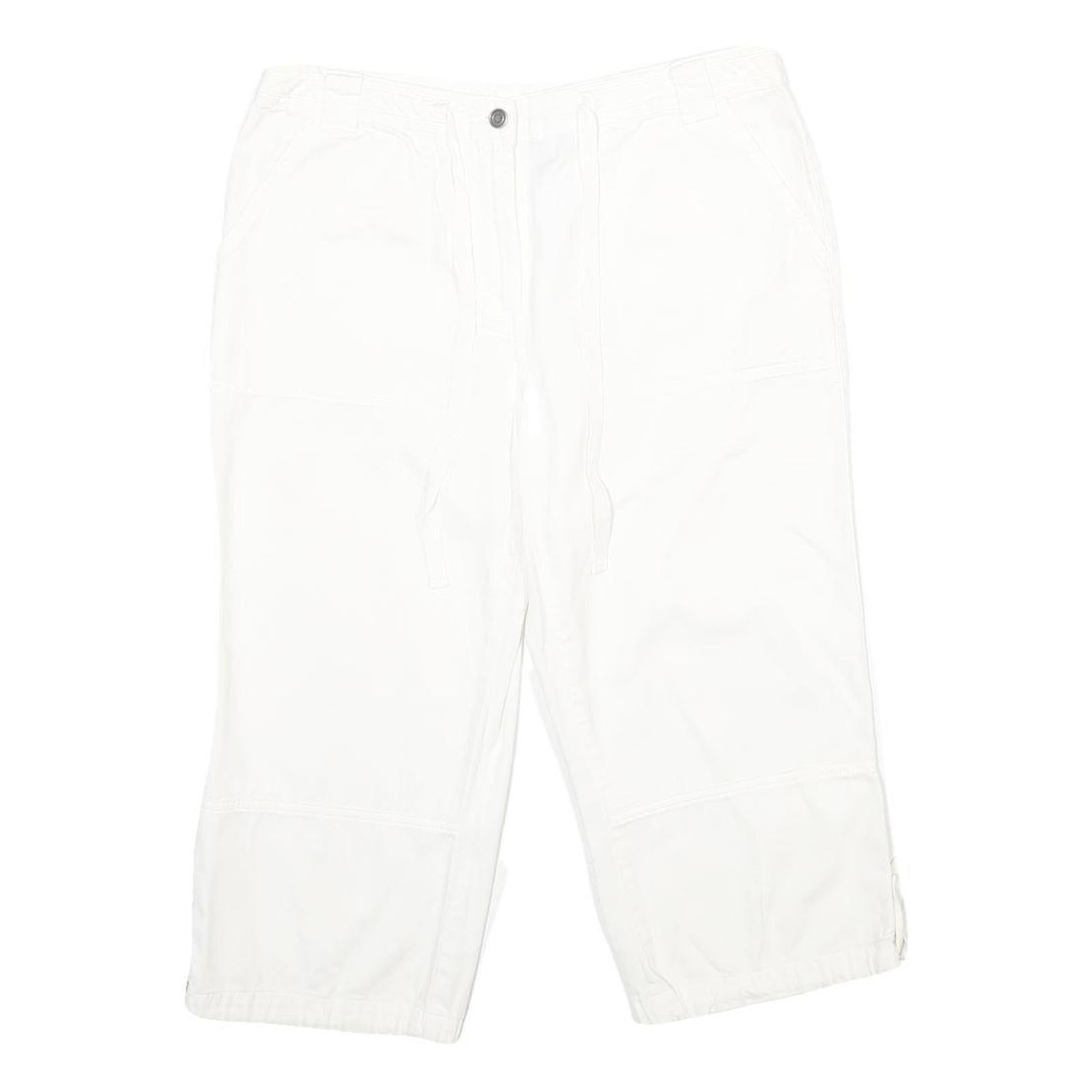 STYLE & CO Womens Shorts White Casual Cotton UK 10 W30 Summer Comfort Refurbished - N/A refurbished available on Cerqular