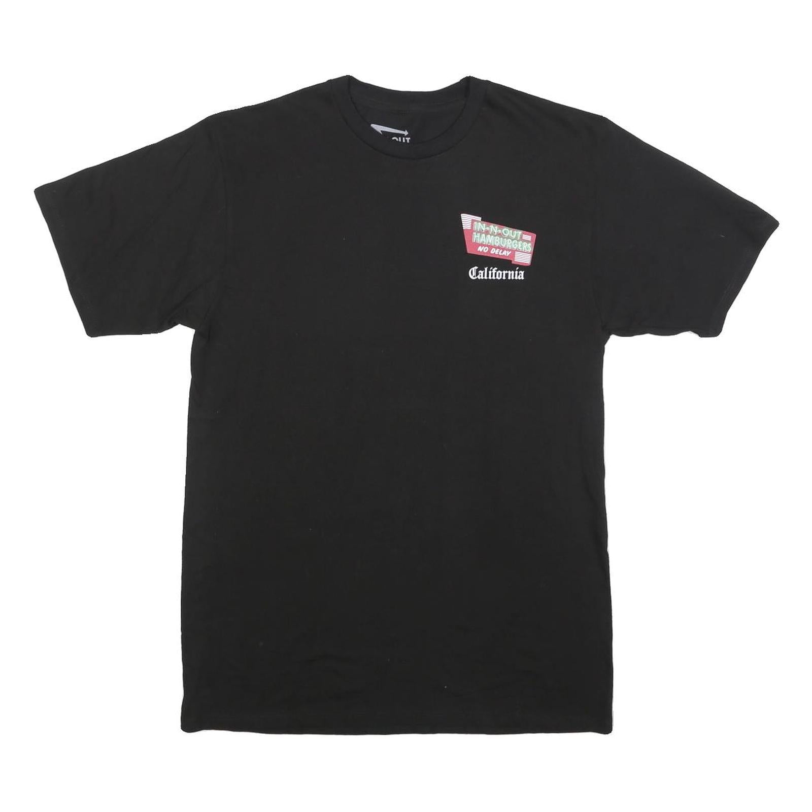 IN-N-OUT BURGER Mens Black & Red Graphic T-Shirt M Short Sleeve Crew Neck Retro Refurbished - N/A refurbished available on Cerqular
