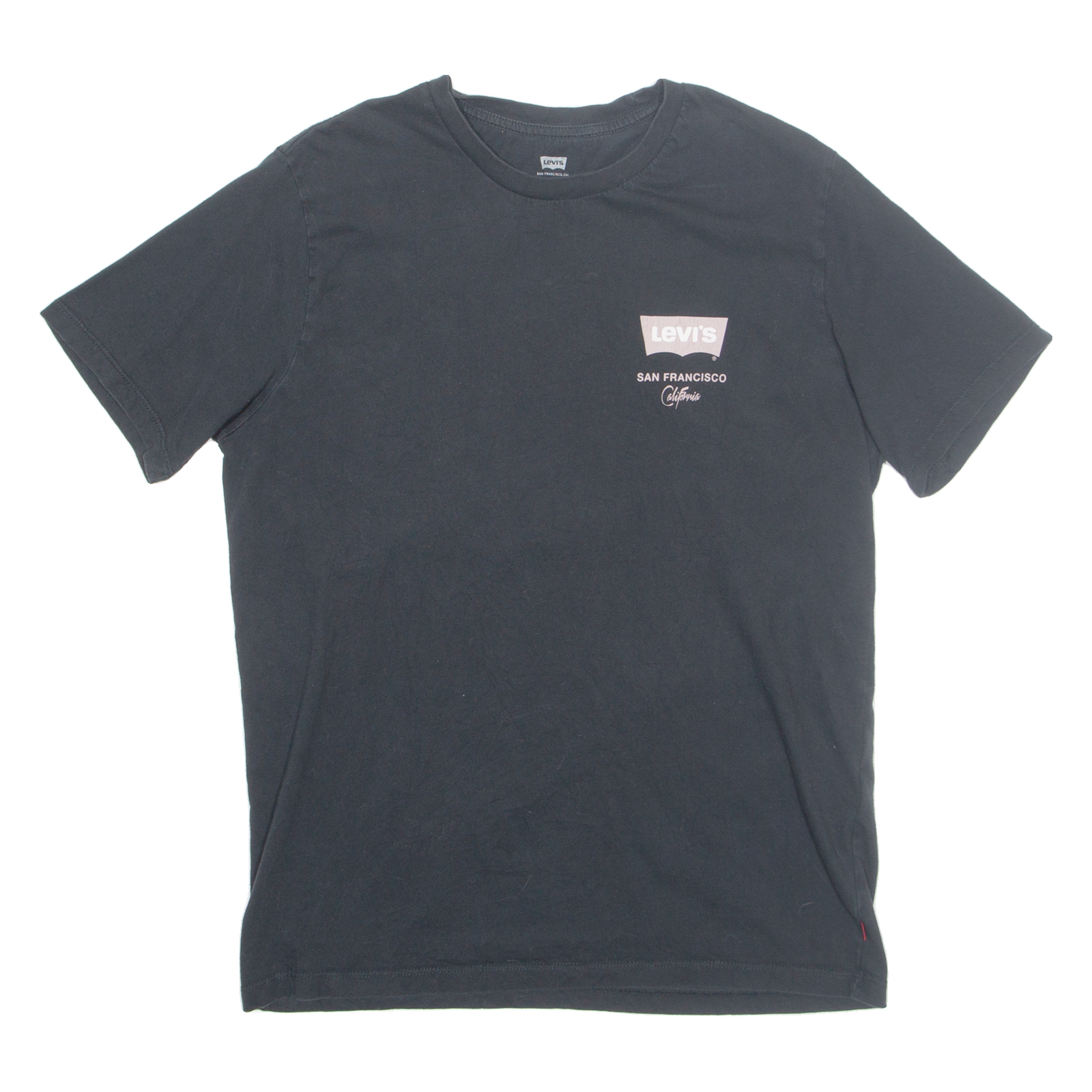 LEVI'S Mens T-Shirt Black USA M Refurbished - N/A refurbished available on Cerqular