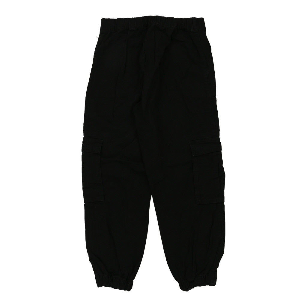Alcott Cargo Trousers - Medium Black Cotton Refurbished - Thrifted (note: this is a term often used to describe second- refurbished available on Cerqular