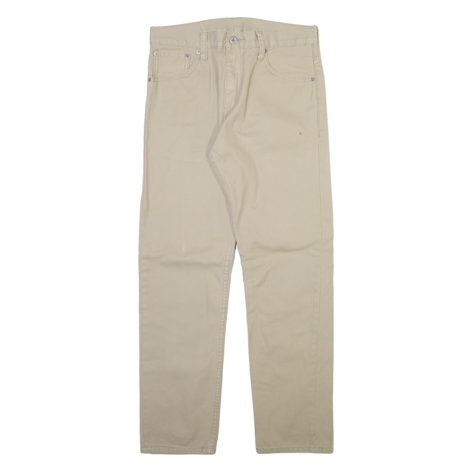LEVI'S Mens Trousers Beige Regular Straight W30 L30 Refurbished - N/A refurbished available on Cerqular