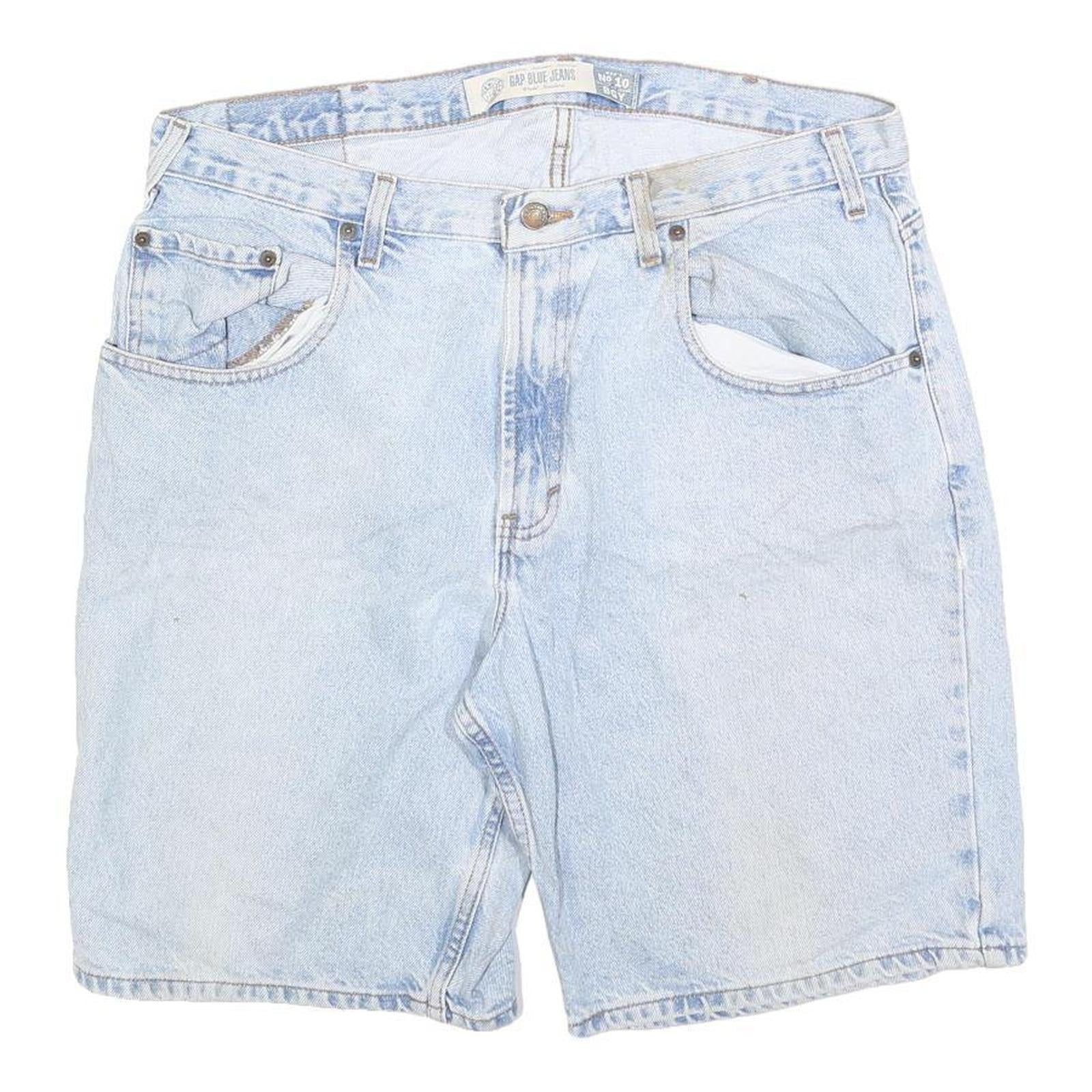 GAP Mens Shorts Blue Casual L W36 Cotton Blend Denim Style Regular Fit Refurbished - N/A refurbished available on Cerqular