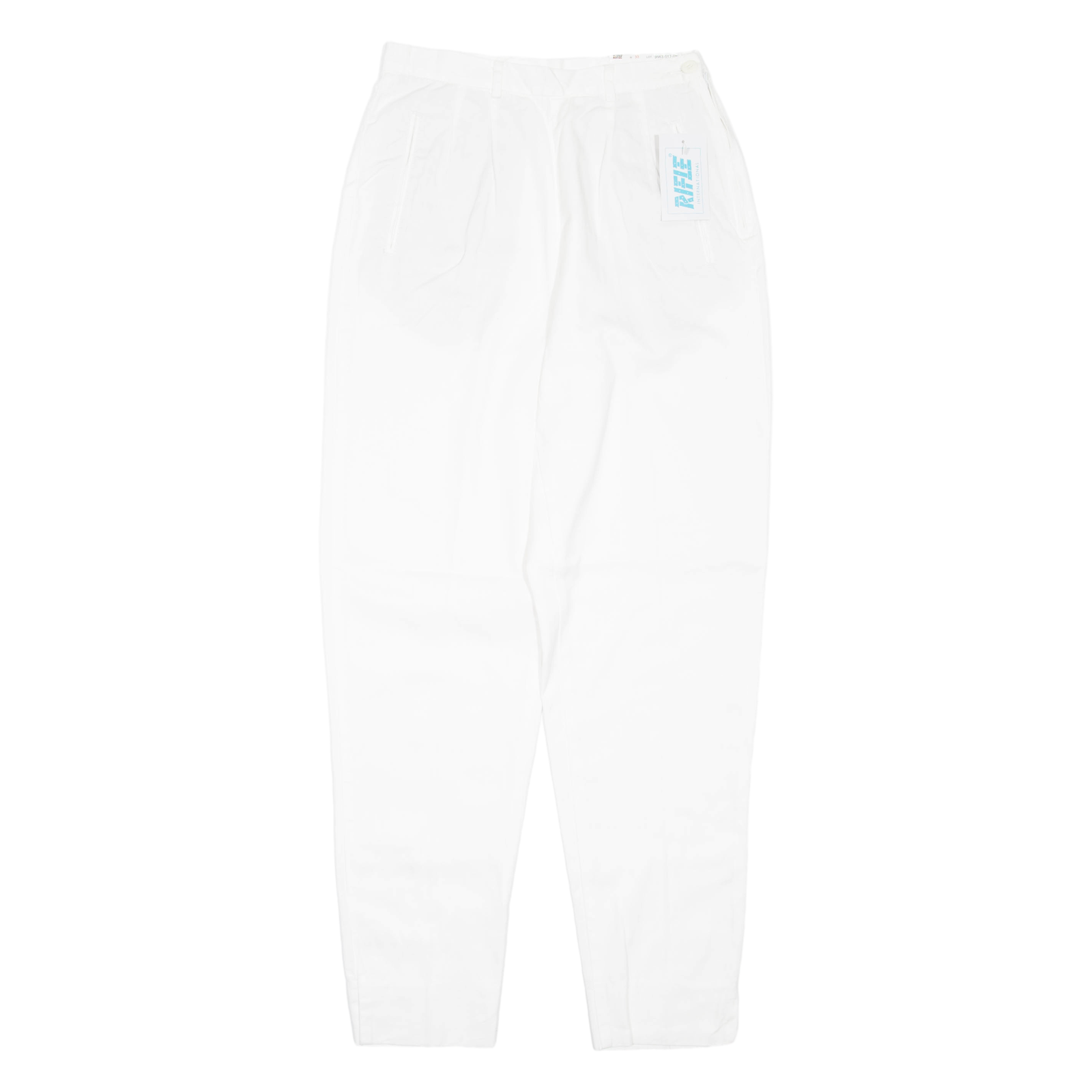 RIFLE Womens Trousers White Regular Tapered W26 L29 Refurbished - N/A refurbished available on Cerqular