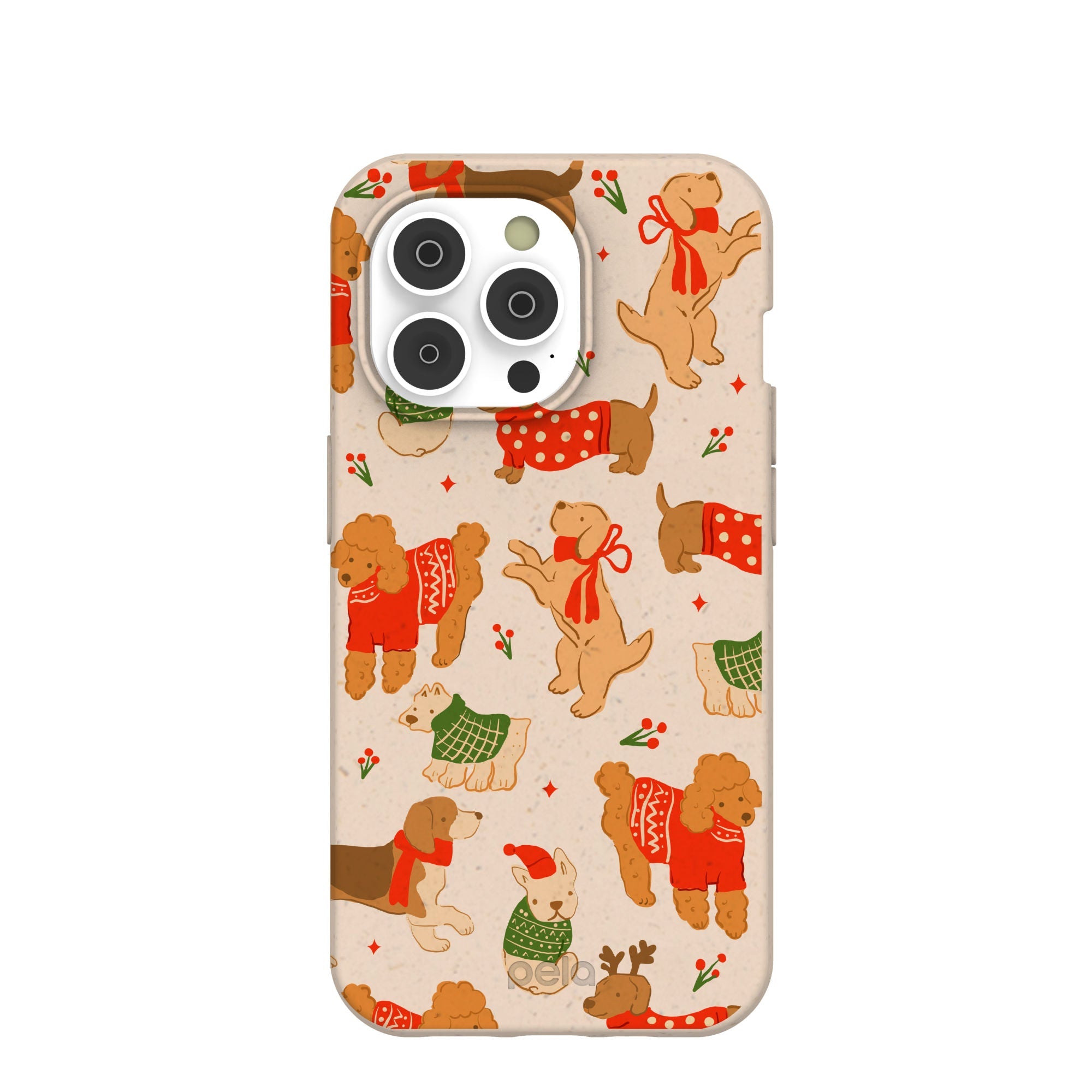 Seashell Jolly Doggos iPhone 14 Pro Case Refurbished - Pela Case refurbished available on Cerqular