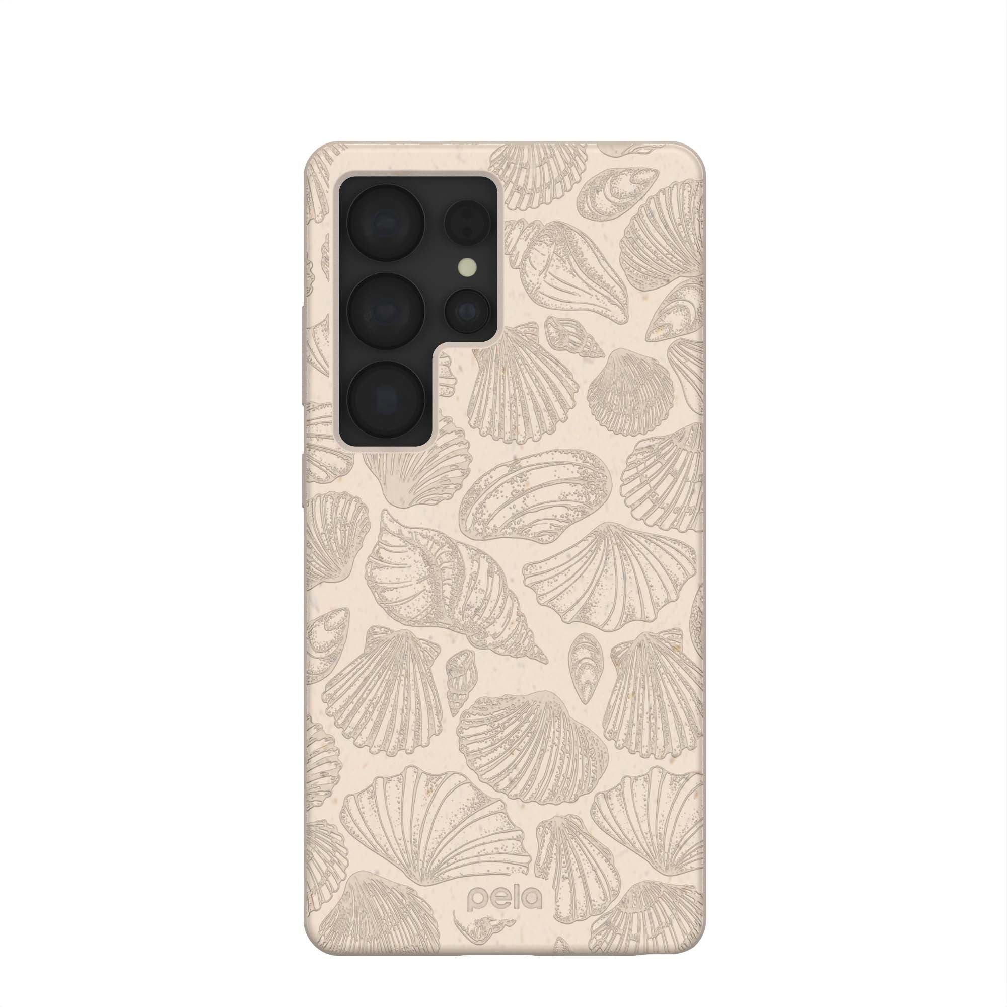Seashell Seashore Samsung Galaxy S25 Ultra Case Refurbished - Pela Case refurbished available on Cerqular