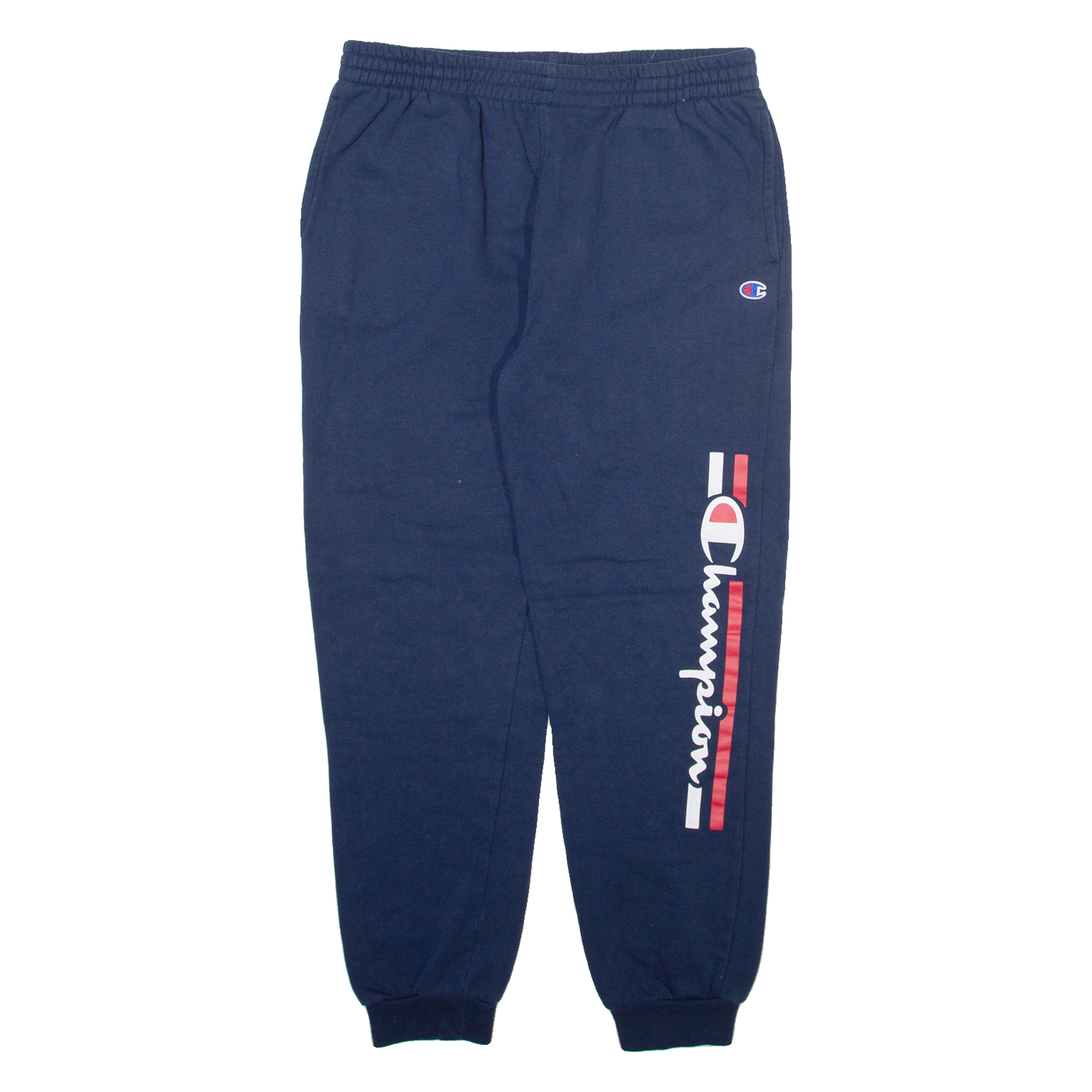 CHAMPION Mens Joggers Blue Tapered XL W28 L26 Refurbished - N/A refurbished available on Cerqular