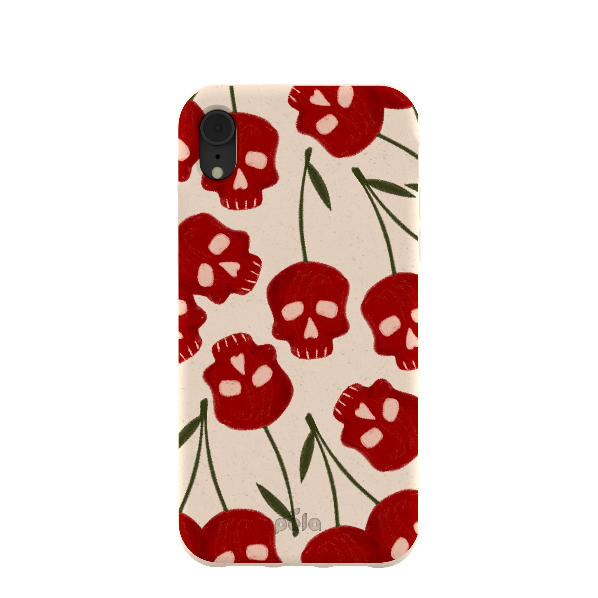 Seashell Scary Cherry iPhone XR Case Refurbished - Pela Case refurbished available on Cerqular