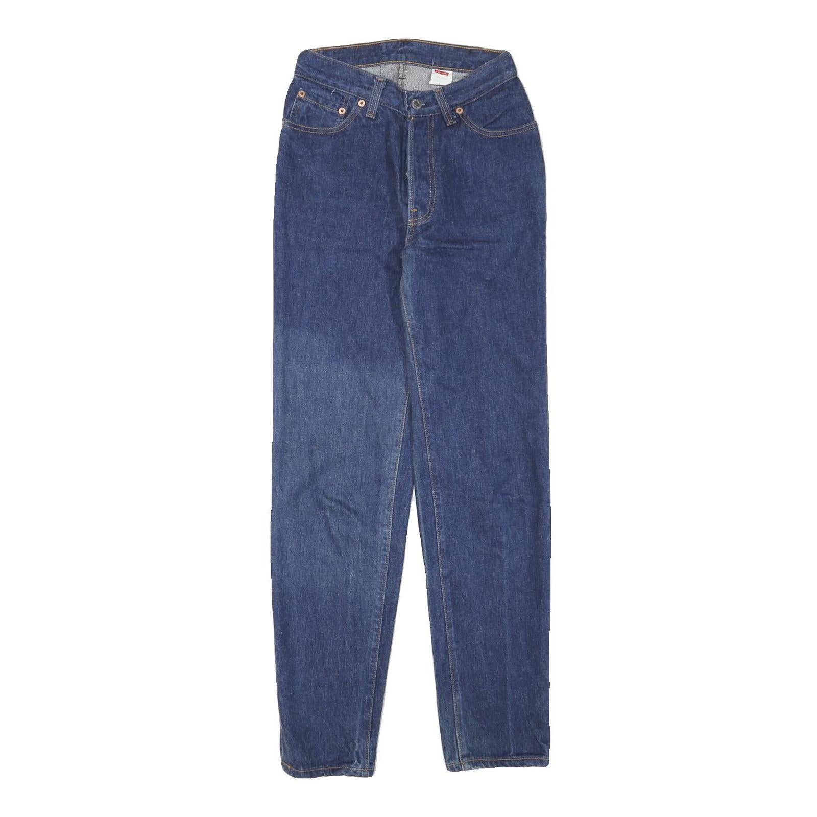 LEVI'S Womens Jeans Blue Slim Straight Denim Medium W24 L29 Classic Fit Refurbished - N/A refurbished available on Cerqular