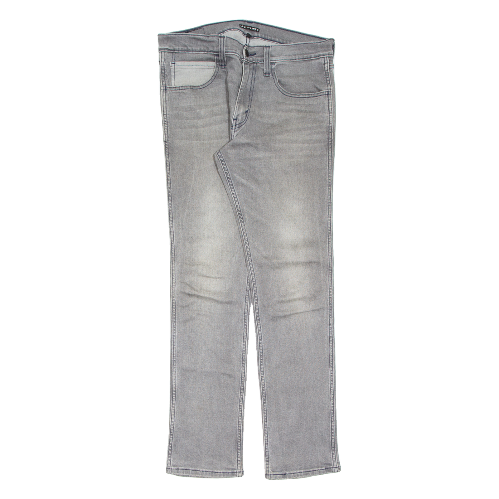 LEVI'S Levi's Line 8 Womens Jeans Grey Slim Skinny Stone Wash W32 L32 Refurbished - N/A refurbished available on Cerqular