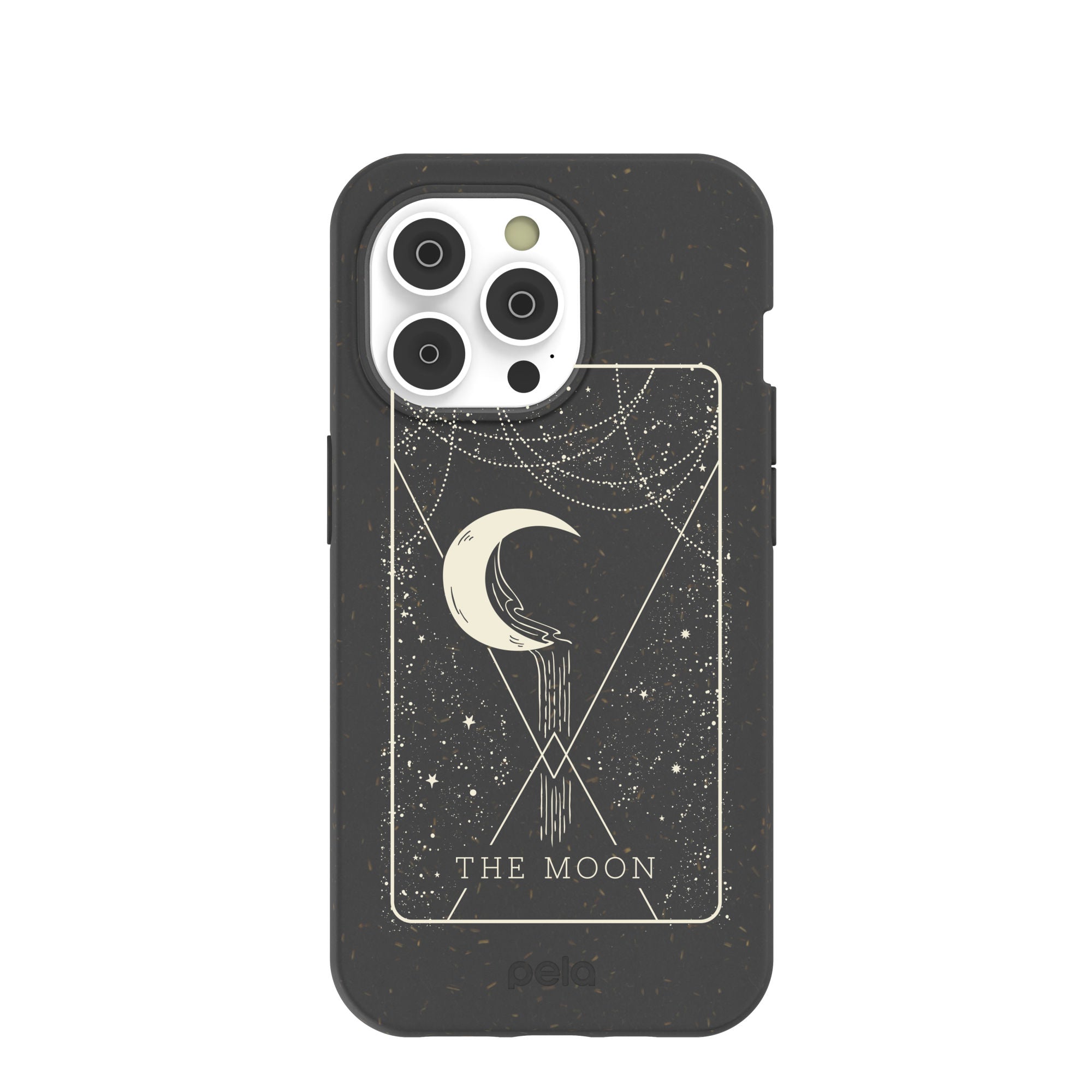 Black The Moon iPhone 14 Pro Case Refurbished - Pela Case refurbished available on Cerqular