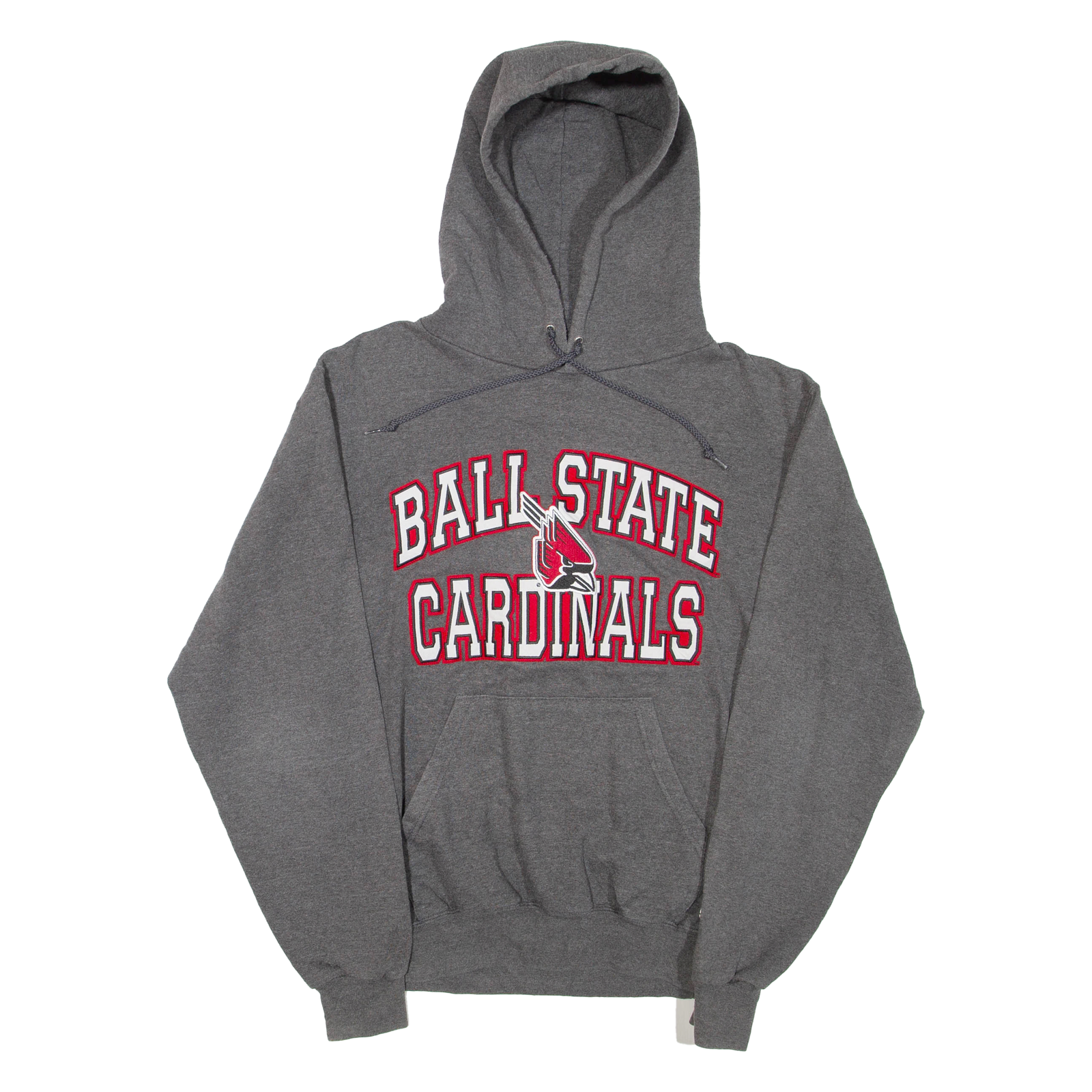 CHAMPION Ball State Cardinals Mens Grey Hoodie USA S Refurbished - N/A refurbished available on Cerqular