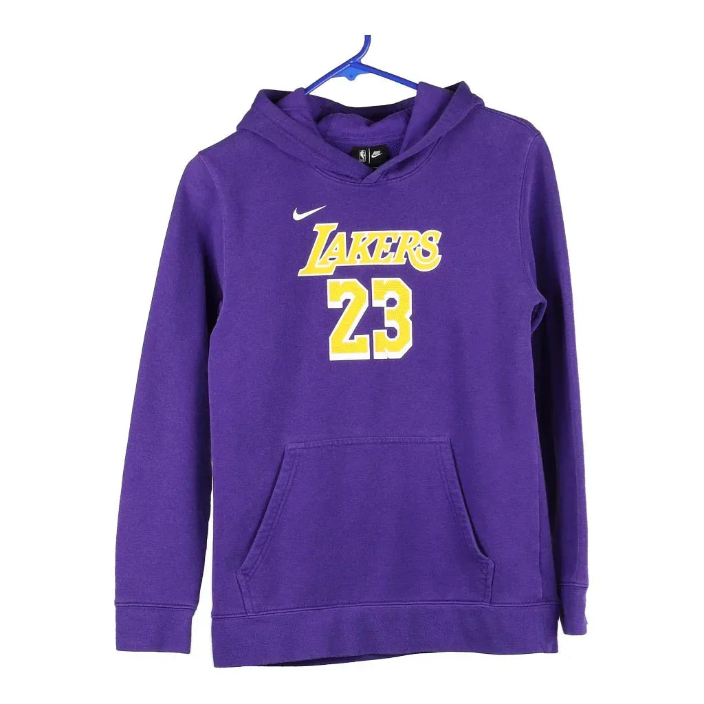 Age - 15 Nike Hoodie - XL Blue Cotton Blend | Size: x-large Refurbished - Thrifted (note: this is a term often used to describe second- refurbished available on Cerqular