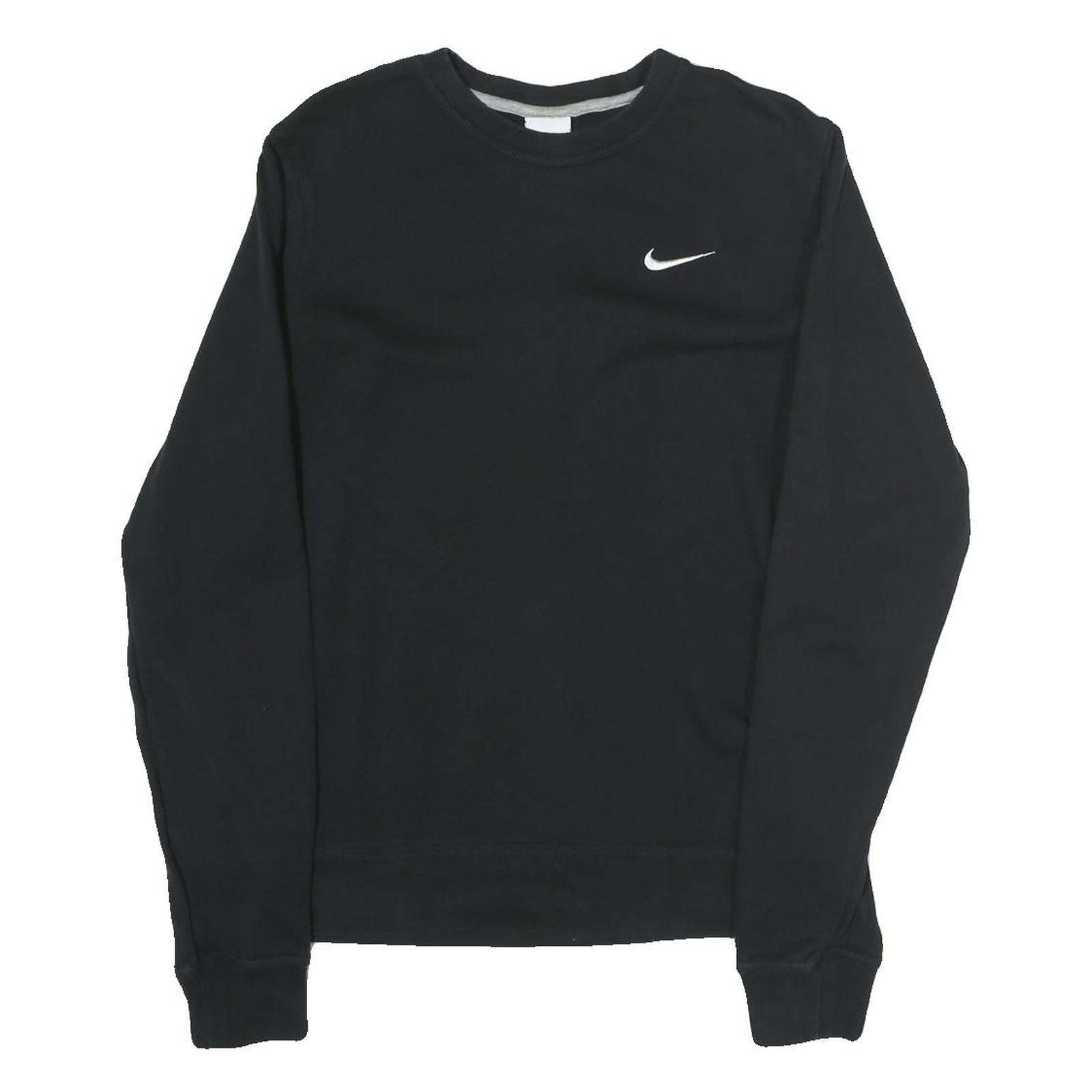 Buy NIKE Mens Black Crew Neck Sweatshirt M Cotton Comfort Casual Pullover Refurbished - $41.59 NIKE Mens Black Crew Neck Sweatshirt M Cotton Comfort Casual Pullover Refurbished - N/A refurbished available on Cerqular