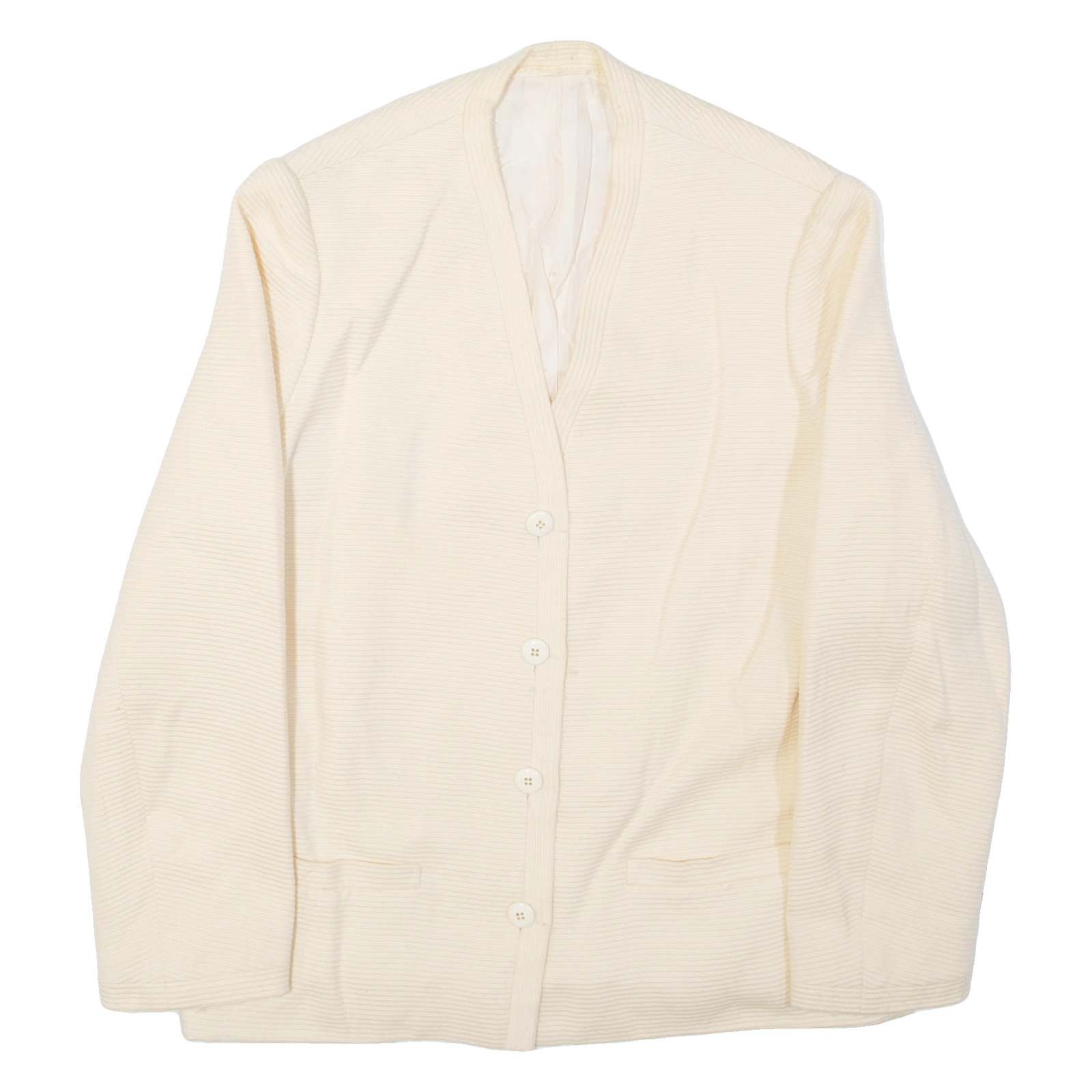 VALENTINO Womens Blazer Jacket Cream M Refurbished - N/A refurbished available on Cerqular