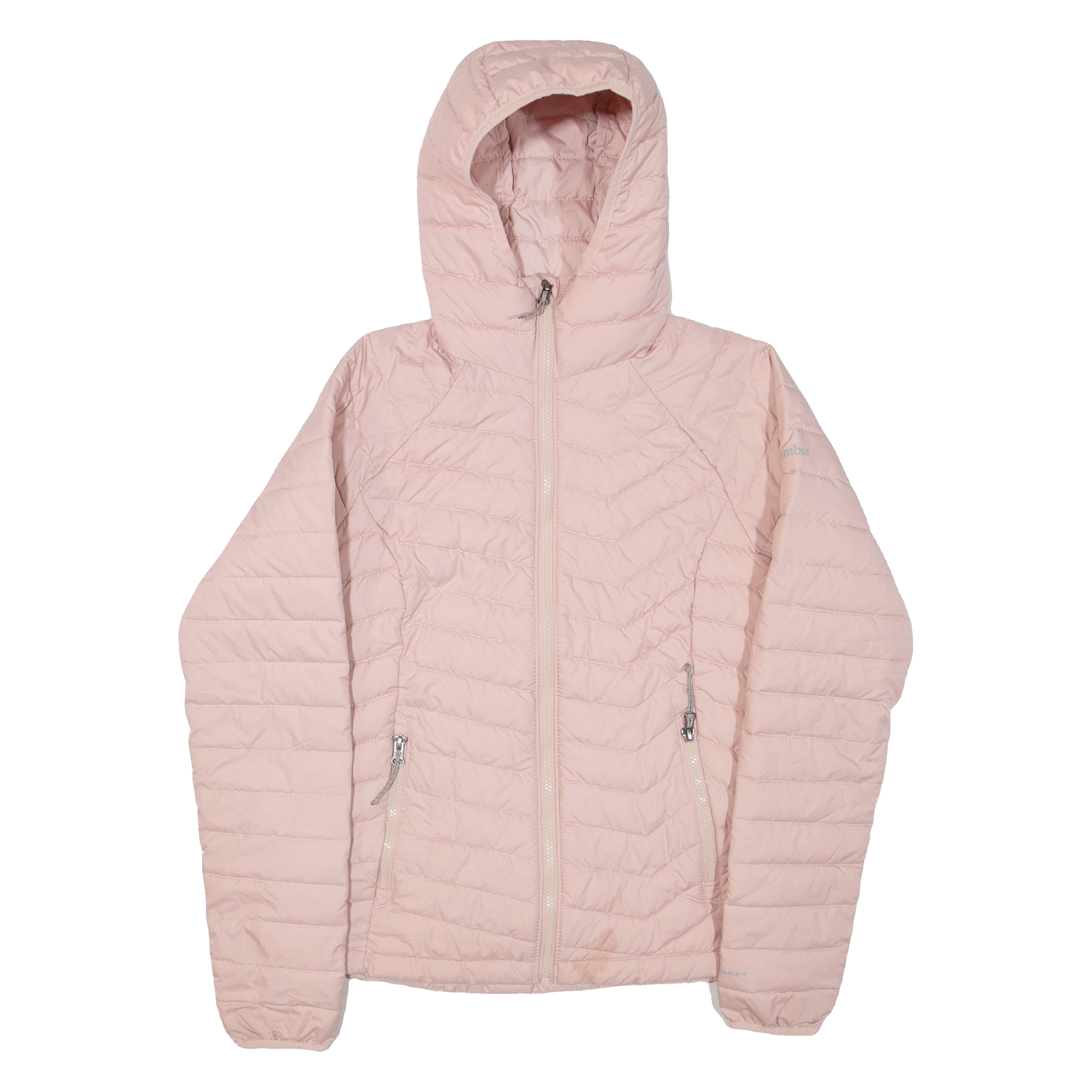 COLUMBIA Mens Jacket Pink Hooded XS Refurbished - N/A refurbished available on Cerqular