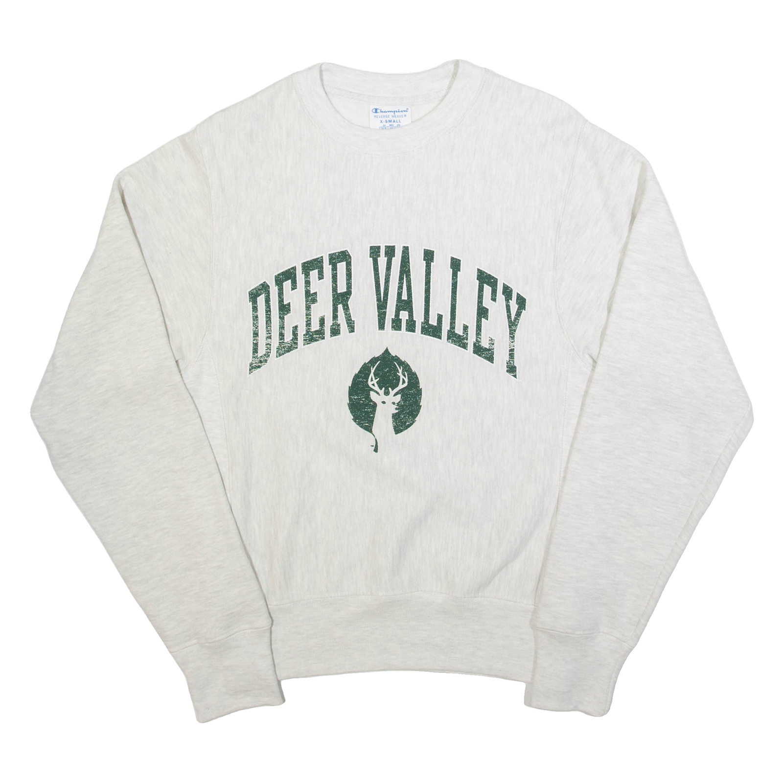 CHAMPION REVERSE WEAVE Deer Valley Mens Sweatshirt Grey USA XS Refurbished - N/A refurbished available on Cerqular