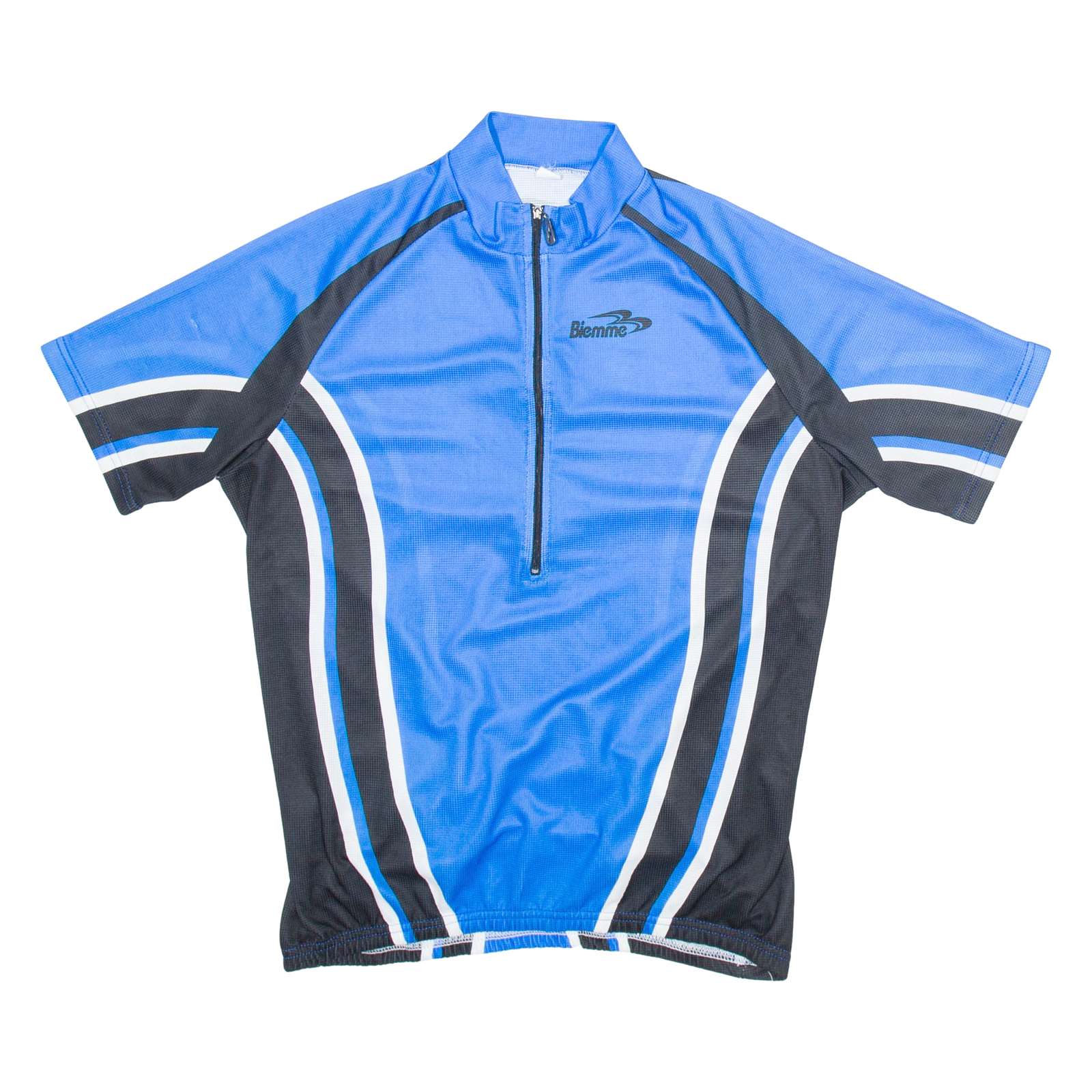 BIEMME Cycling Mens Jersey Blue 1/2 Zip XL Refurbished - N/A refurbished available on Cerqular