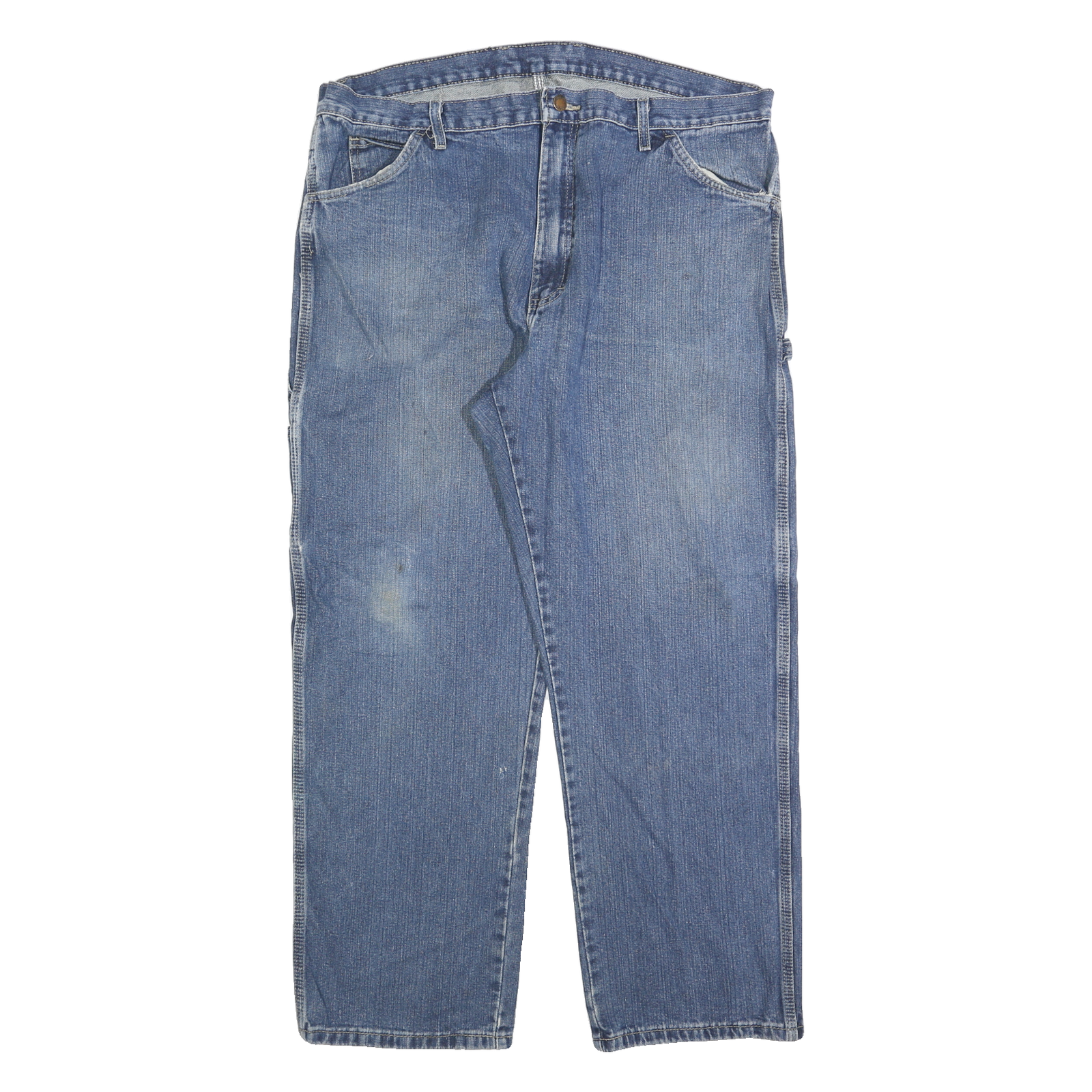 DICKIES Mens Blue Regular Fit Straight Leg Denim W40 L30 Casual Workwear Jeans Refurbished - N/A refurbished available on Cerqular