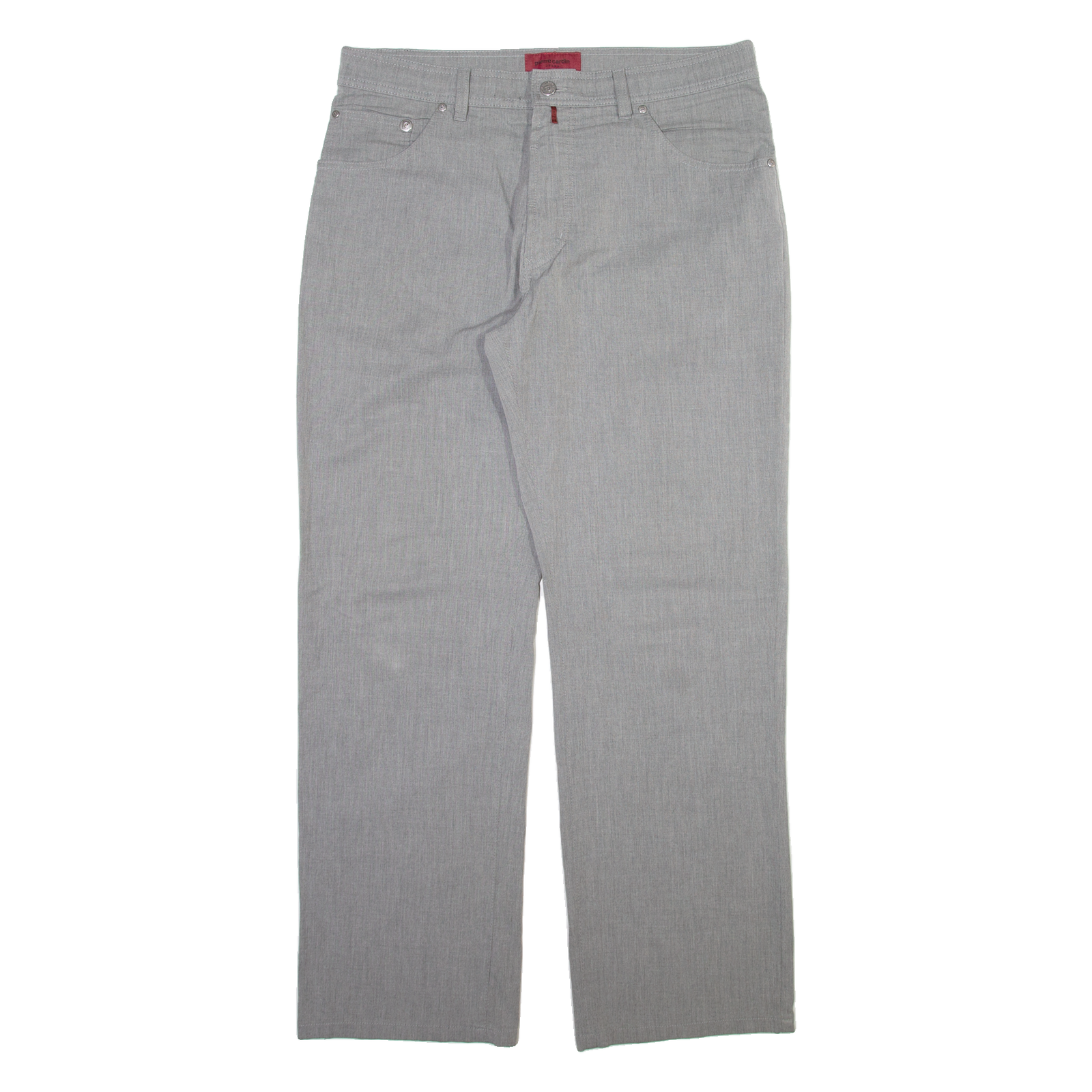 PIERRE CARDIN Mens Trousers Grey Regular Straight W36 L32 Refurbished - N/A refurbished available on Cerqular