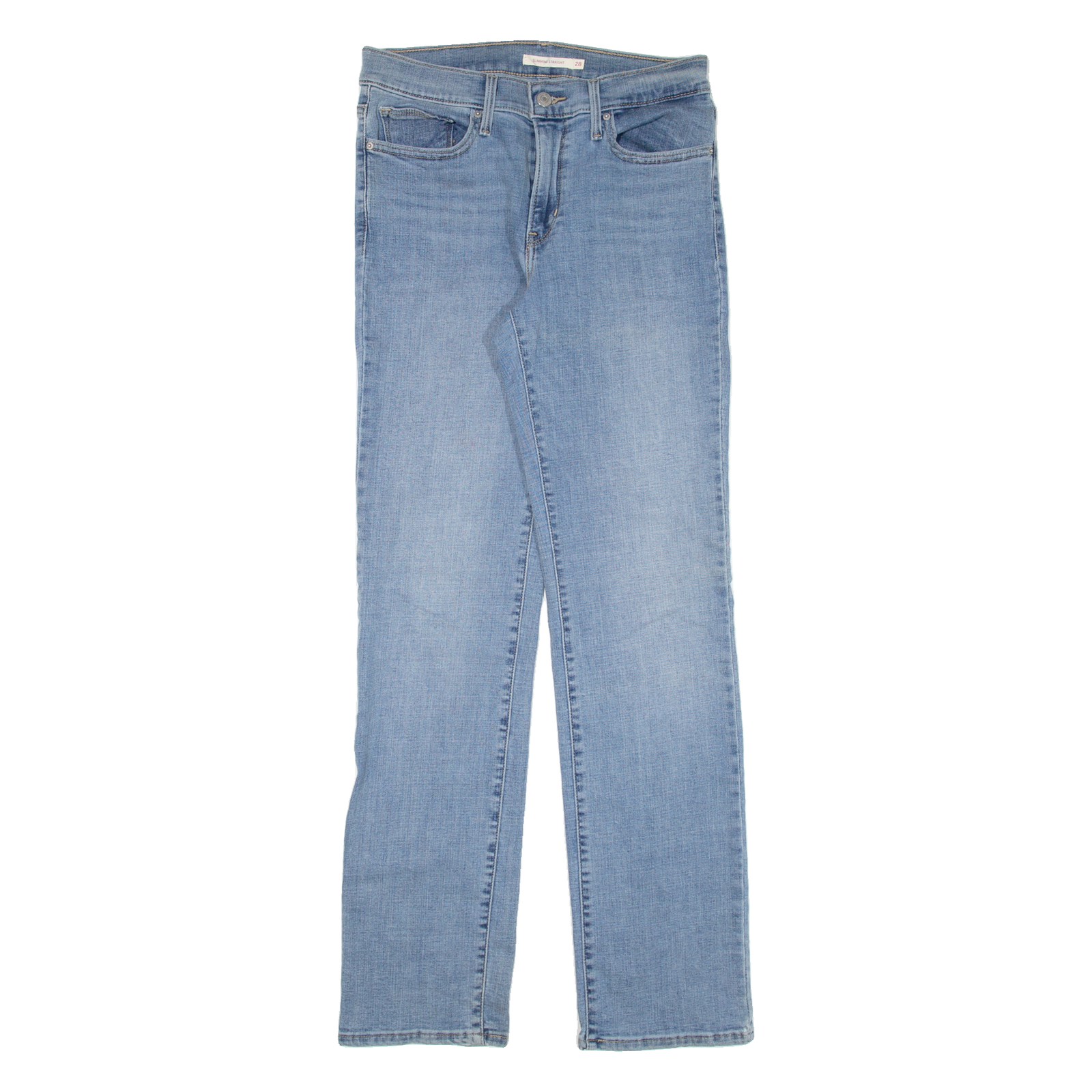 LEVI'S Womens Jeans Blue Slim Straight W28 L31 Refurbished - N/A refurbished available on Cerqular