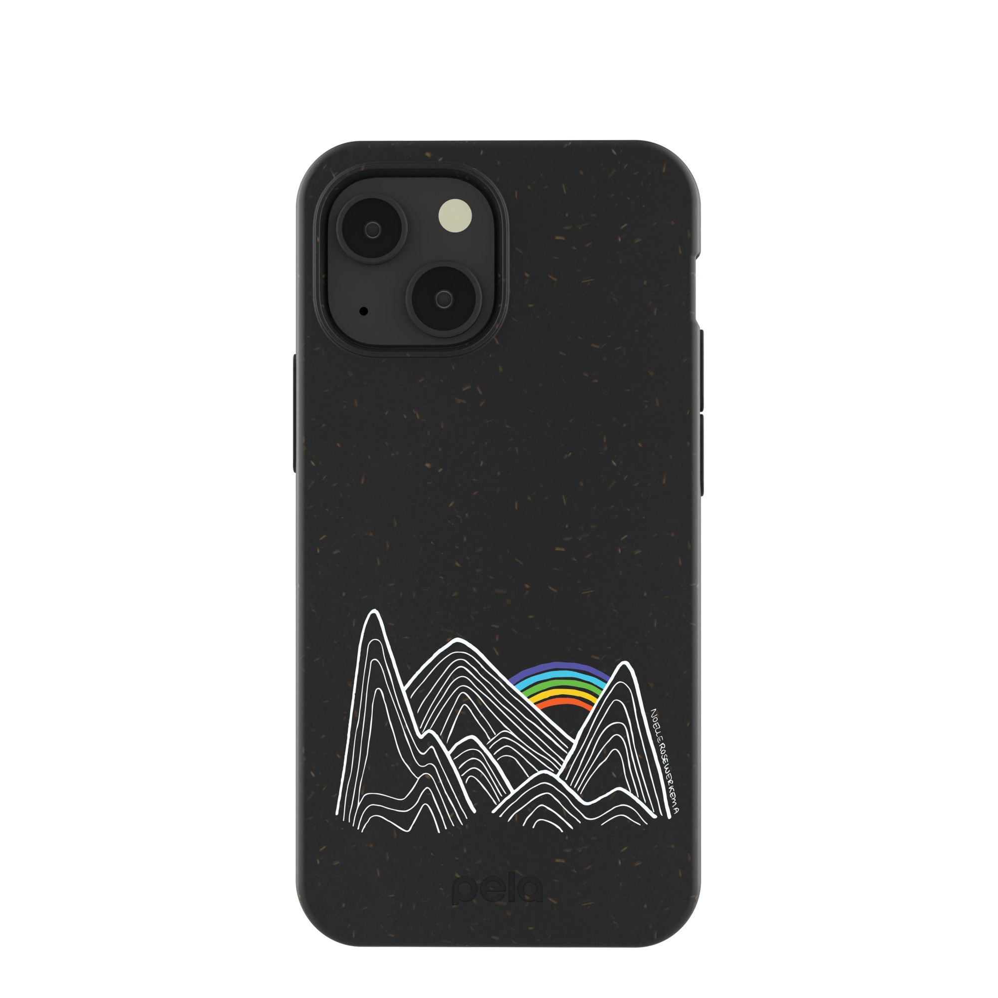 Black Elevation iPhone 13 Mini Case Refurbished - Pela Case refurbished available on Cerqular